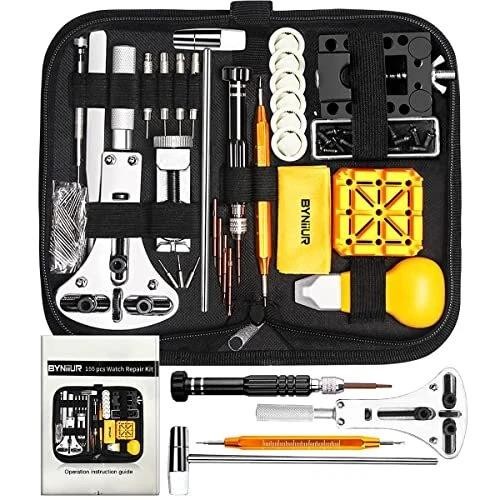 Watch Repair Kit Leather Invicta Gold Watchband Adjustment Tool with Case 192242