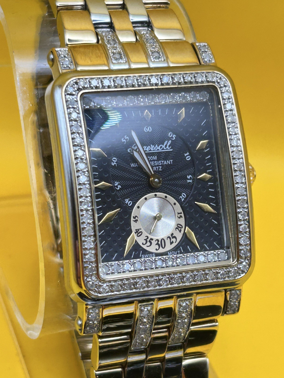 Ingersoll GEMS IG0494DC Swiss Made Quartz Diamond 1ct Collection – Working