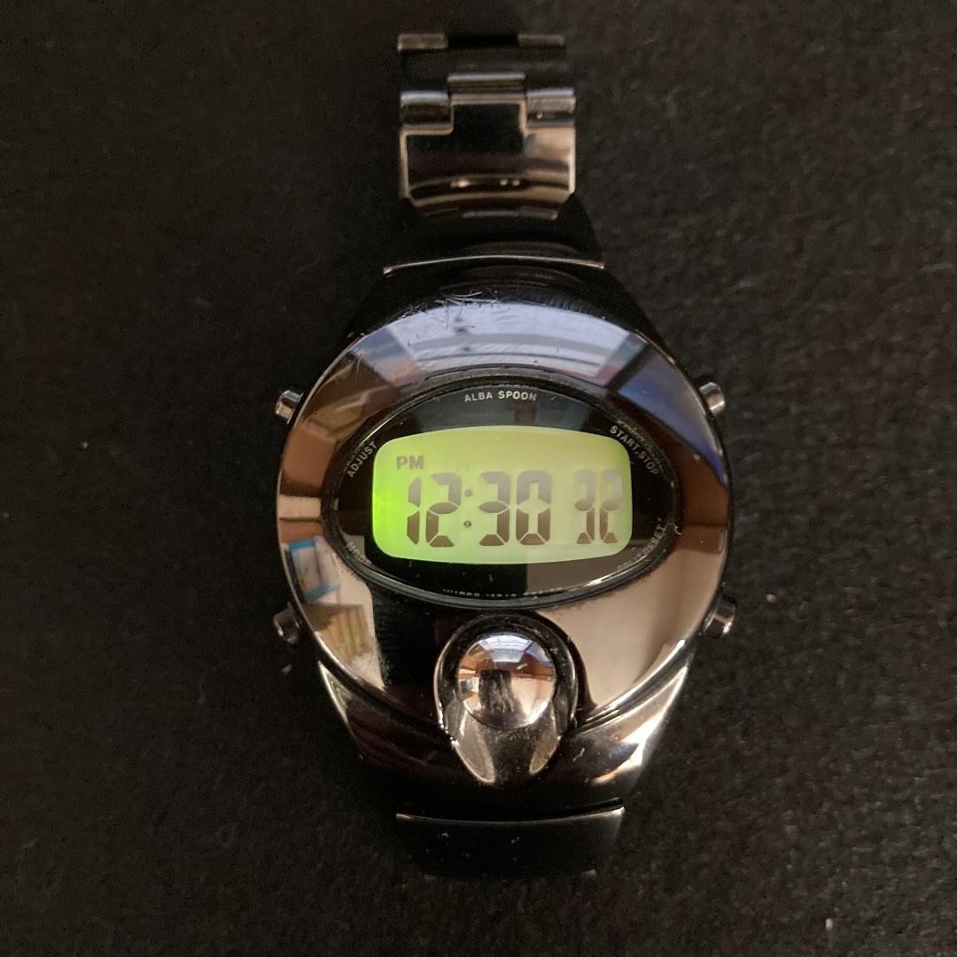 ALBA SPOON INGOT W626-4070 Digital Watch From Japan