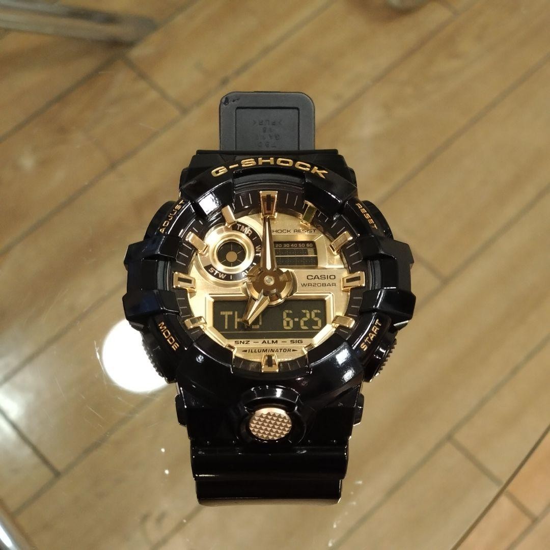 CASIO G-SHOCK GA-710GB Black & Gold 【USED】