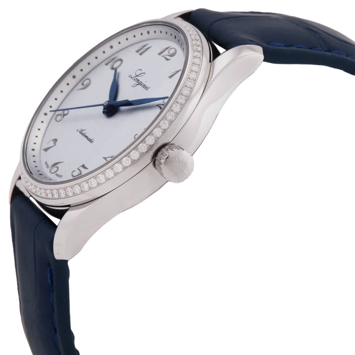 Longines Master Collection Automatic Diamond Silver Dial Watch L2.357.0.73.2