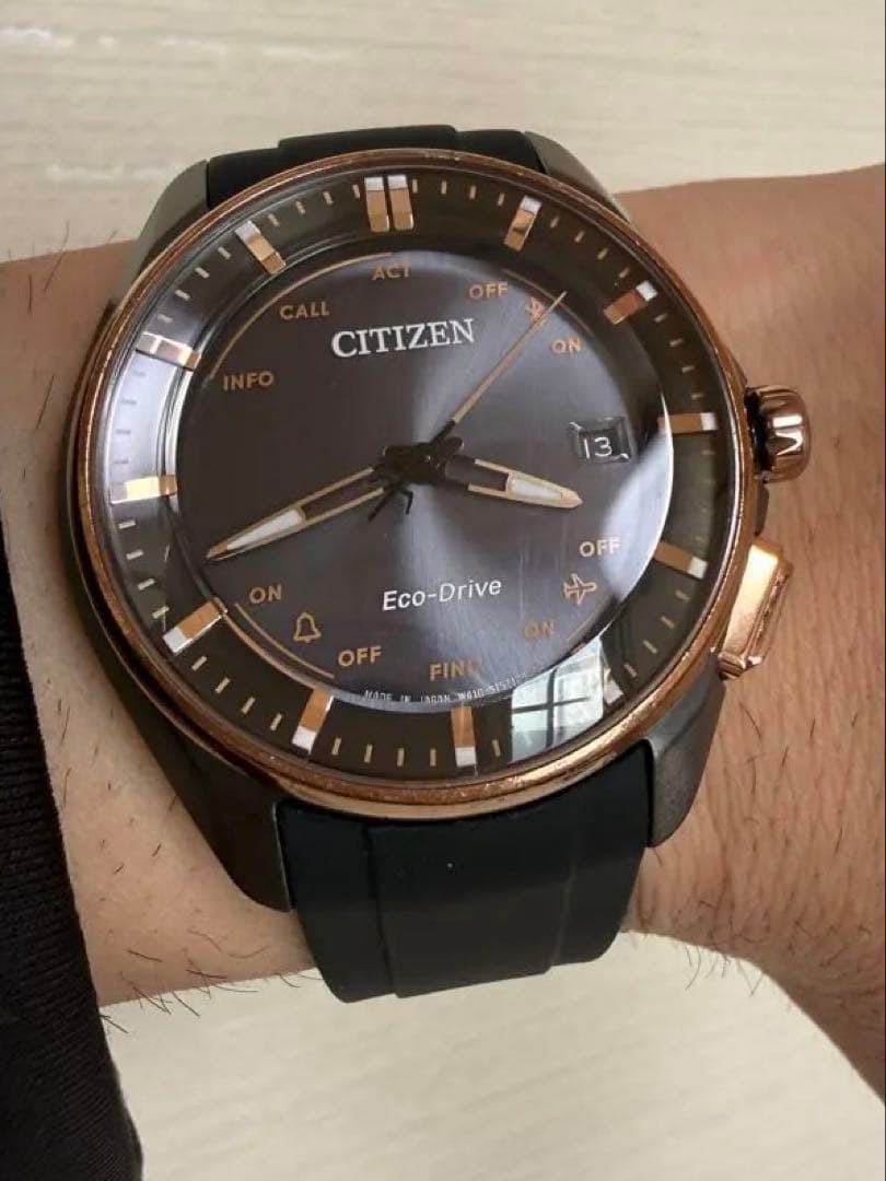 Citizen Solar Bluetooth Watch 38mm Titanium Case Wrist 20.7cm/8.1in No Box