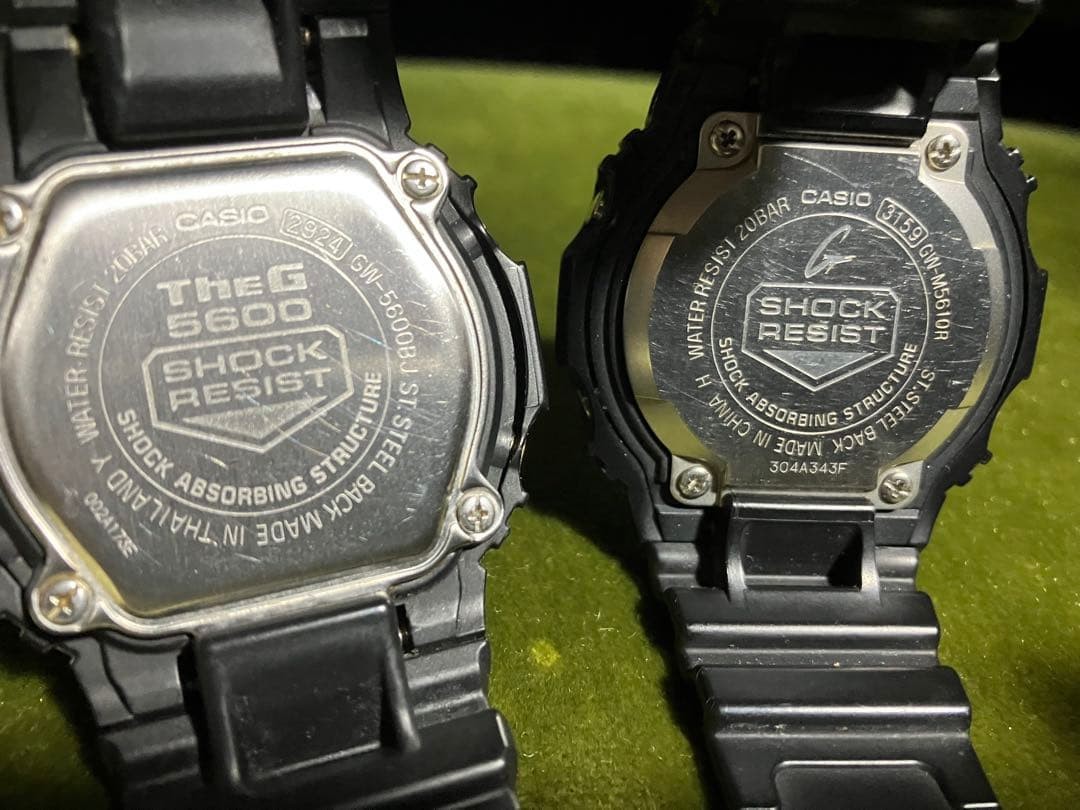 Casio G-Shock GW-5600BJ GW-M5610R Radio Solar Set From Japan