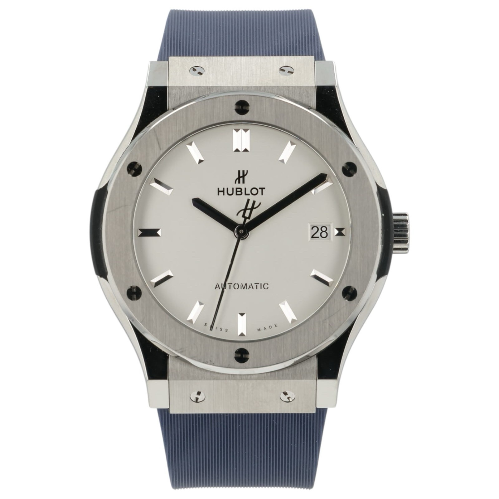 Hublot Classic Fusion Silver Dial Titanium 45mm Auto Men’s Watch 511.NX.2611.LR