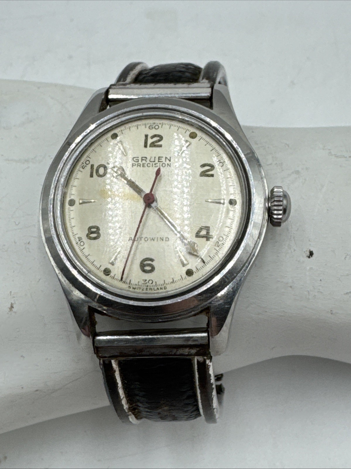 Vintage Gruen Precision Autowind Swiss made Bumper Automatic 460SS 17 jewel WWII
