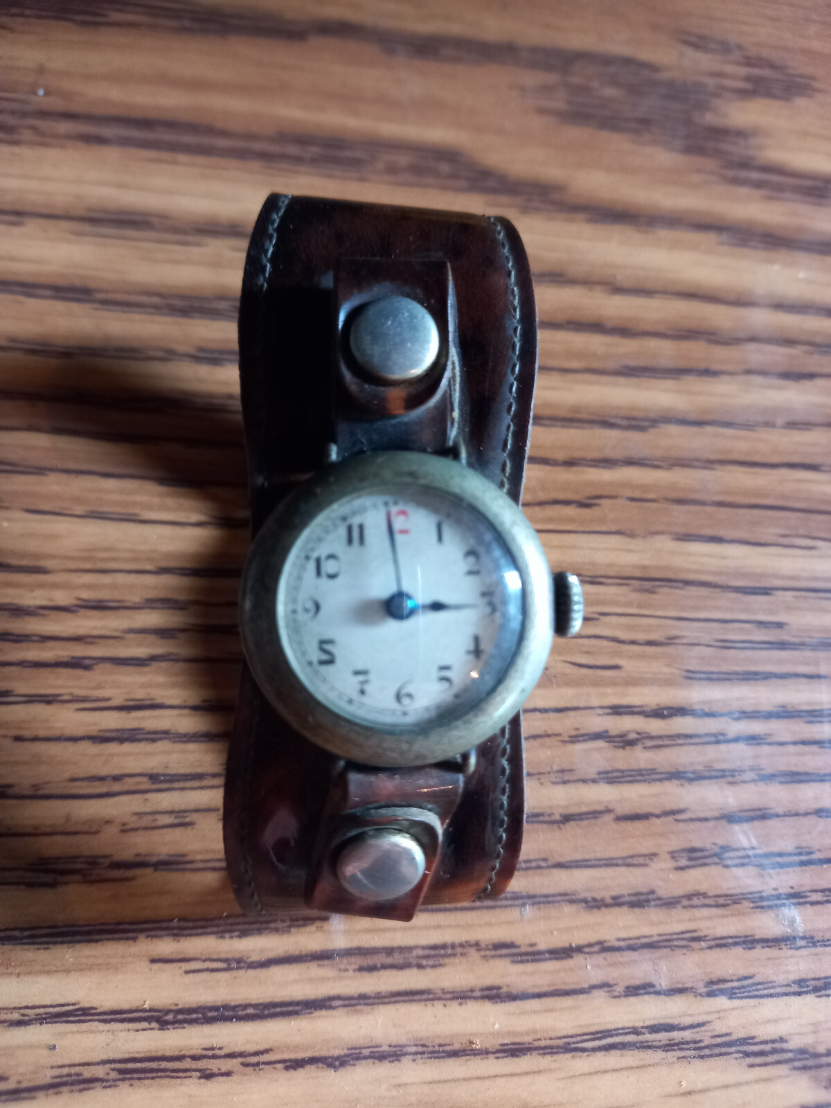 Rare Military Antique Wrist Watch Manual Wind Billabong Band for repair