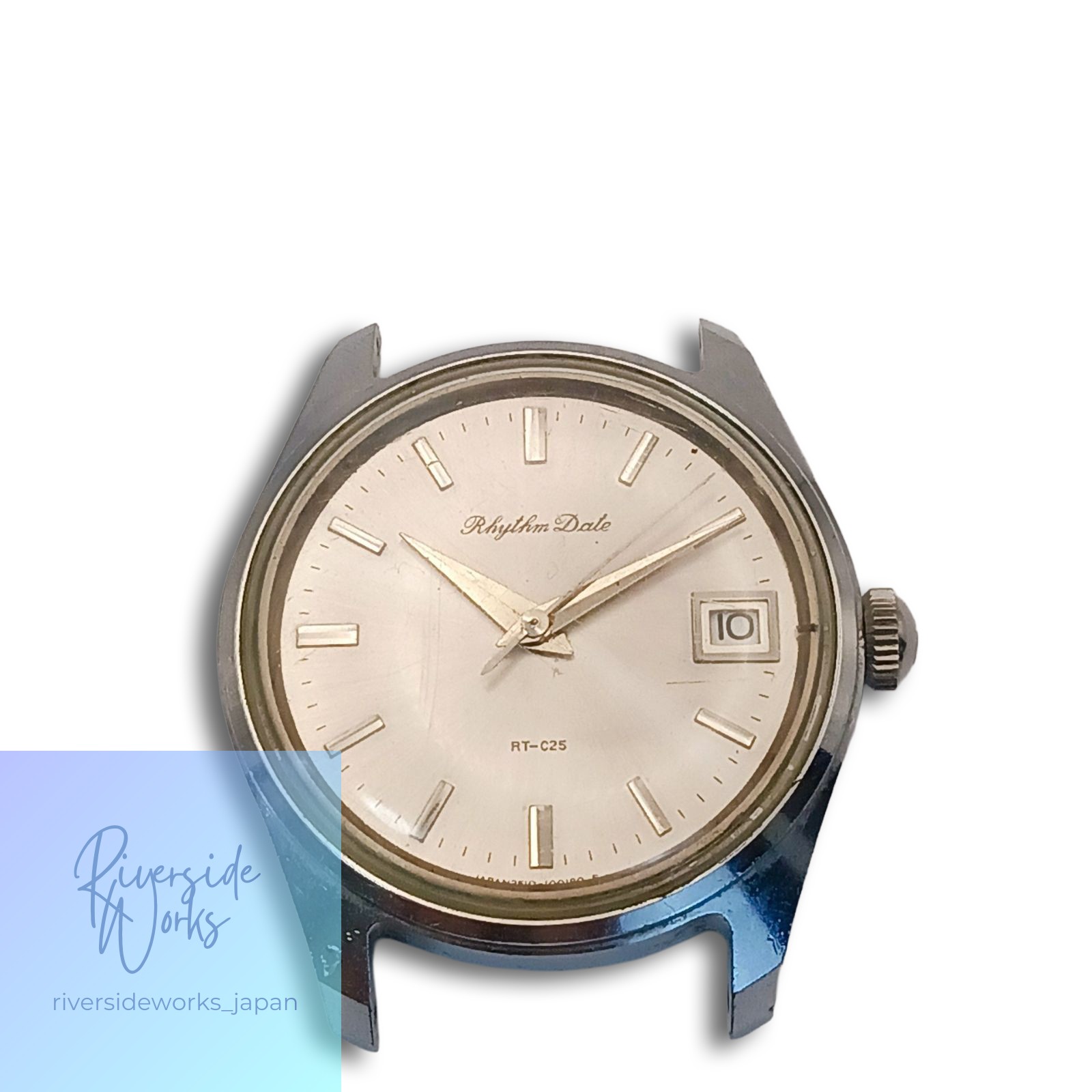 0321-4 CITIZEN Rhythm Date Citizen Wristwatch Men Hand-Wind Face Only