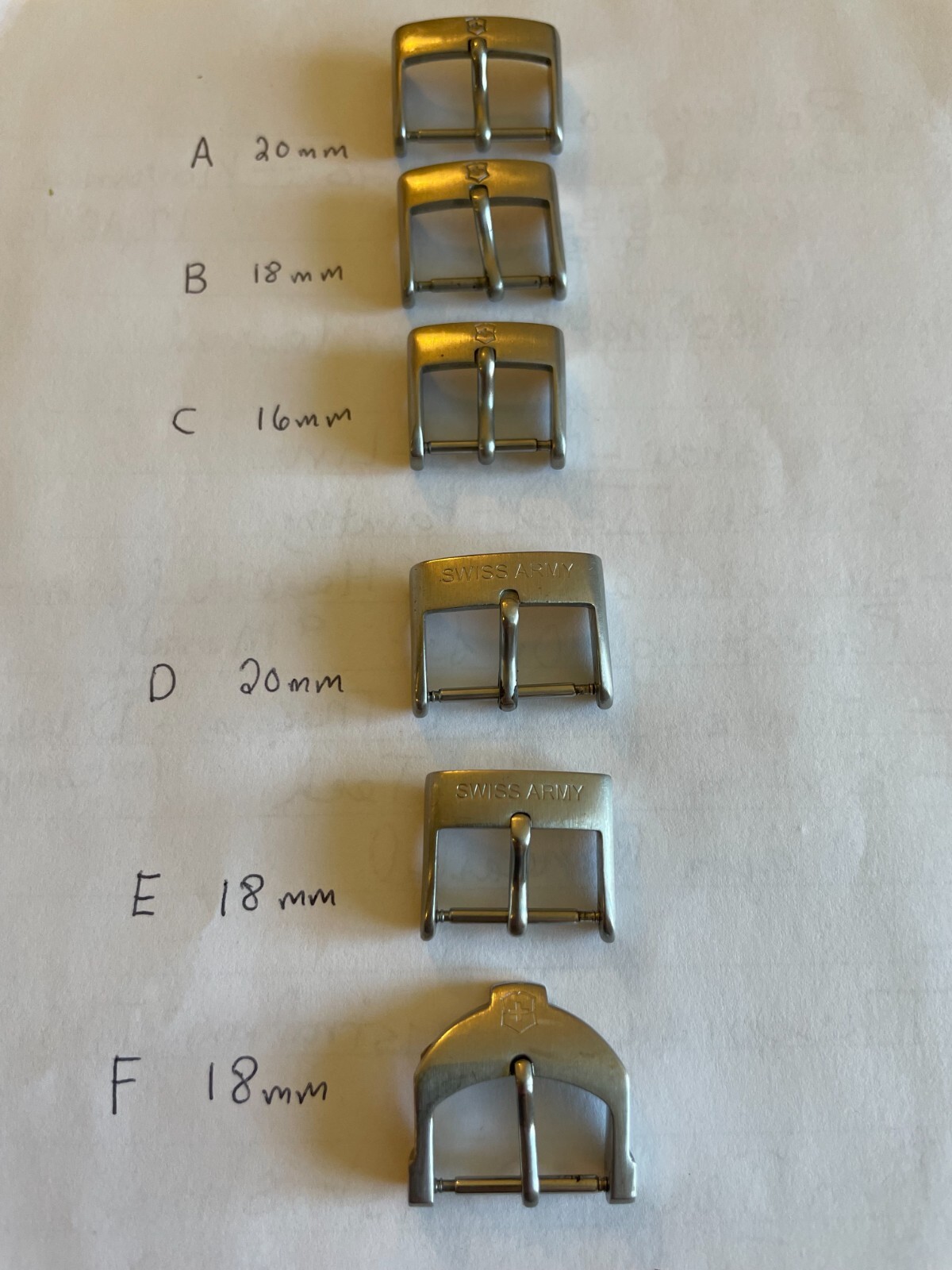 Swiss Army Victorinox Clasp Tang Buckle For Watch Band Pick Fit End 16 18 20mm