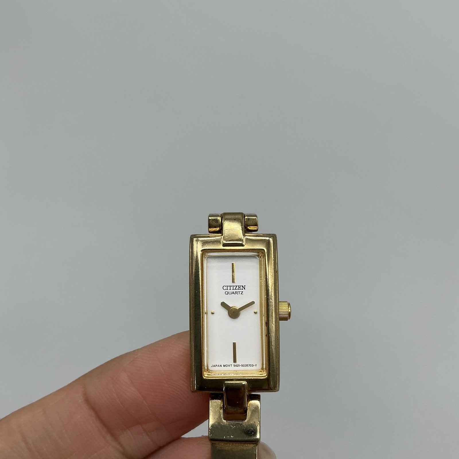 Citizen Womens Watch 13mm Gold Tone 5421-S005865 Bracelet New Battery 5.5″