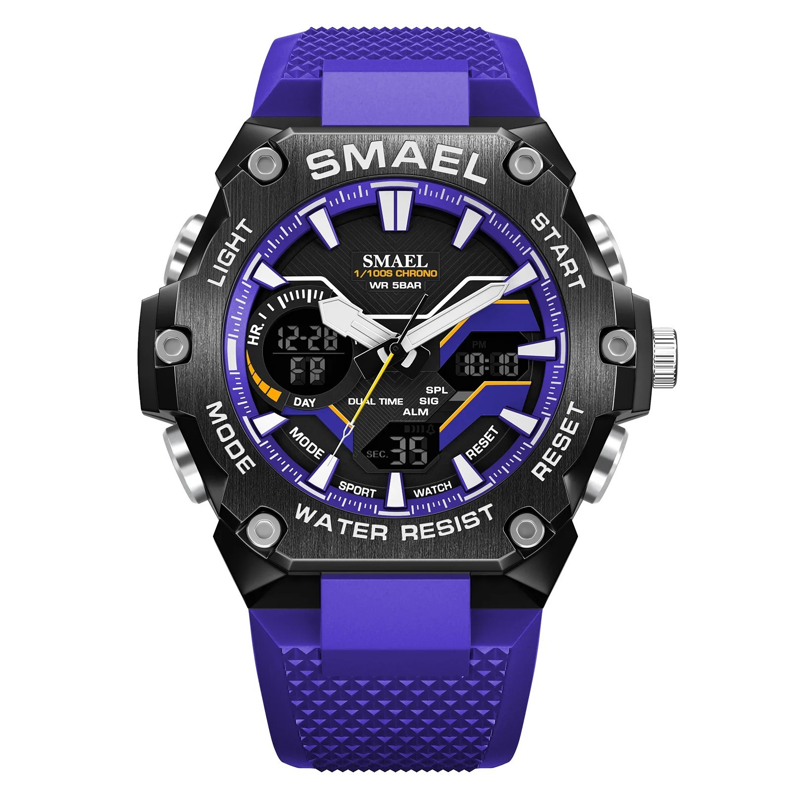 SMAEL 8101 Digital Analog Sports Watch Shock Resistant, LED, Waterproof, Luminus