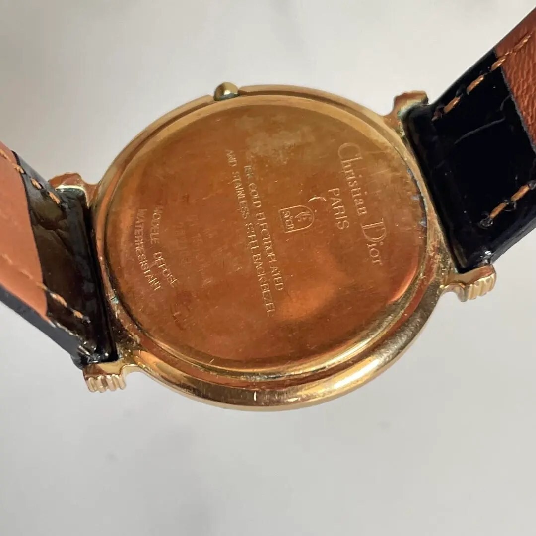 Christian Dior Quartz Boys Vintage Watch Logo Dial Small Second Unisex Japan