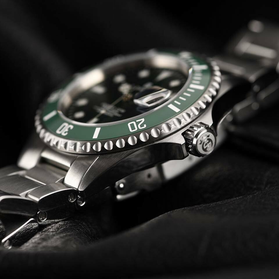 Steinhart Ocean 1 Green Ceramic 42mm Swiss Automatic Diver Watch / Green Dial