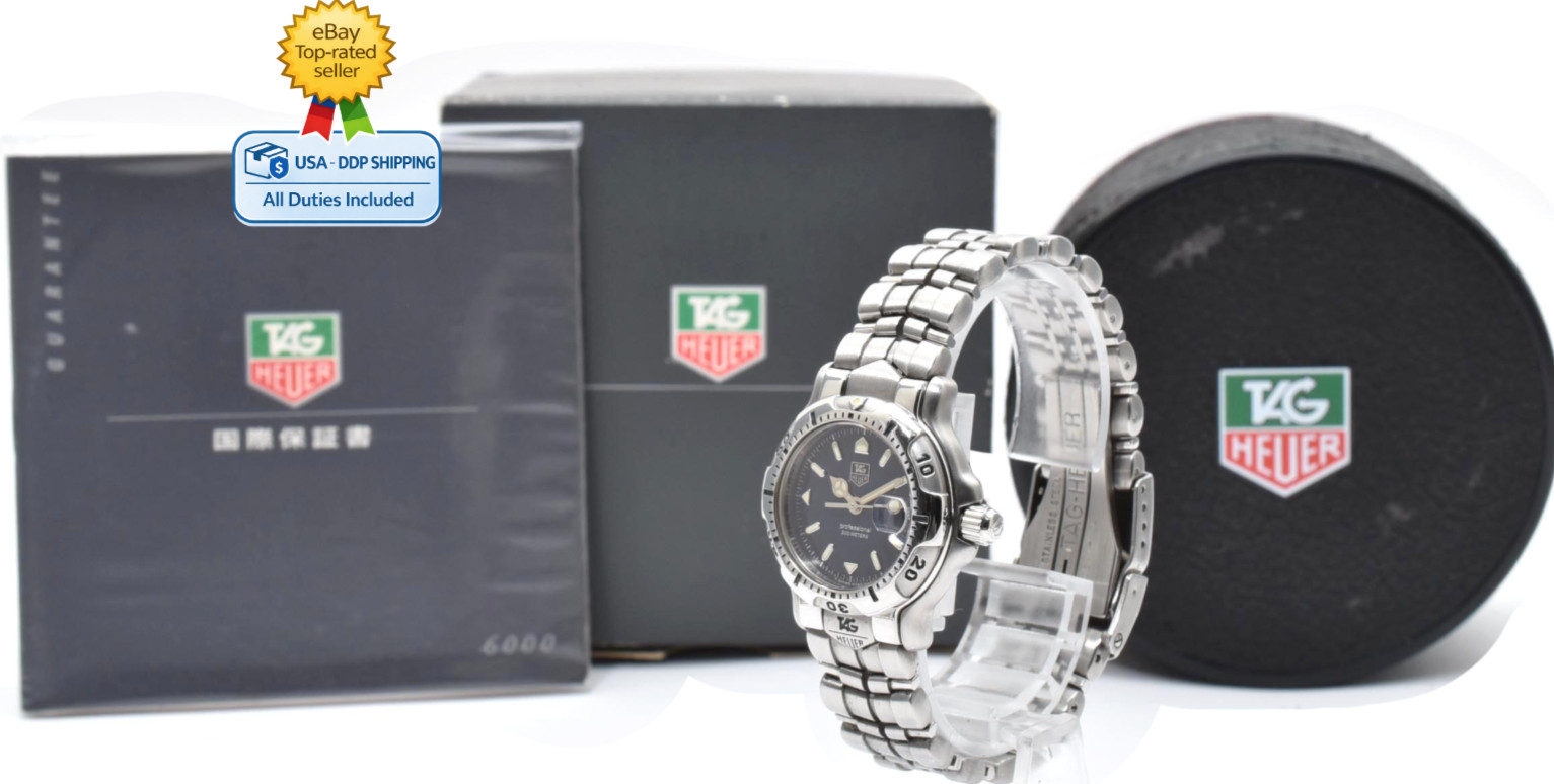 [NEAR MINT w/Box] TAG Heuer Professional 6000 WH1315-K1 Quartz Blue Dial Women’s