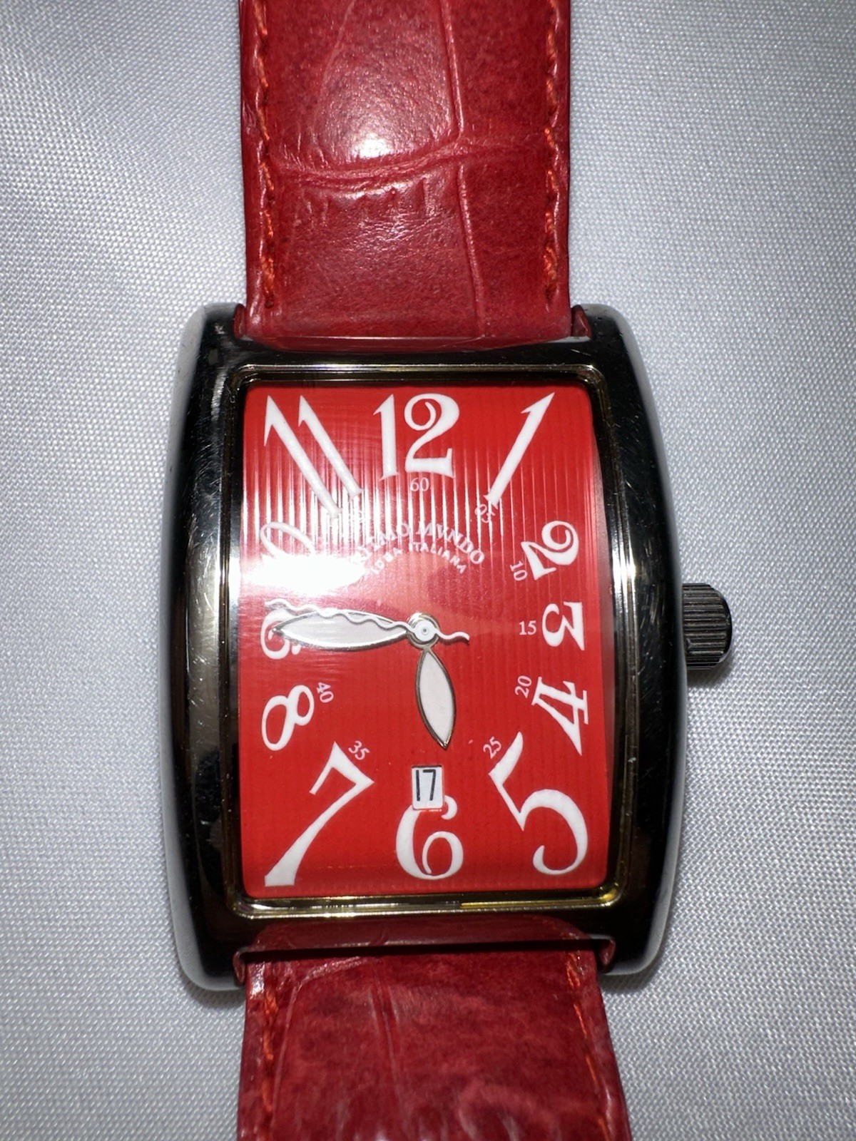 RITMO MUNDO Idea Italiana, Hi Tech Mvt. Red Face, Serviced, New Battery, JAPAN