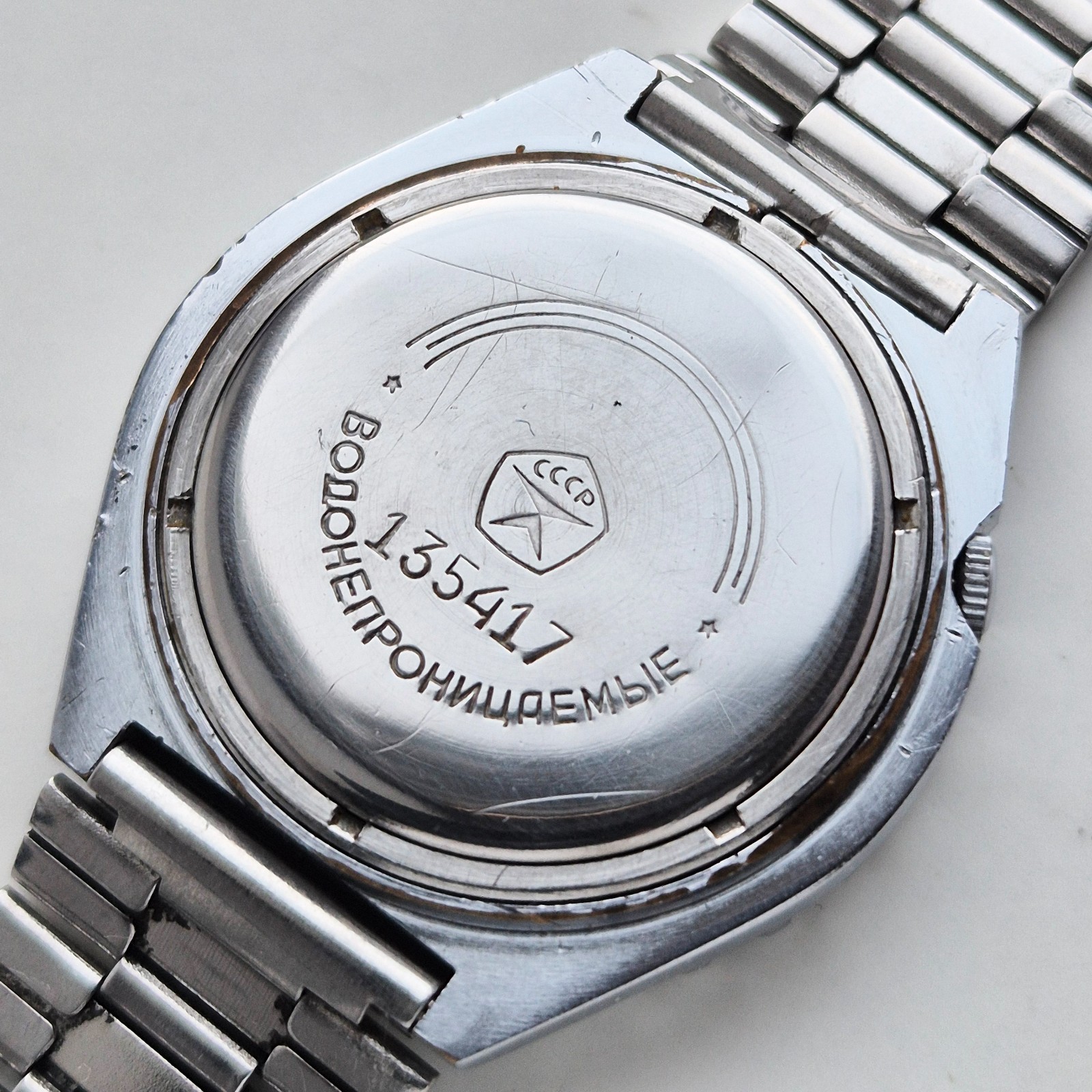 💥 SLAVA 3056A Original Vintage Soviet Men’s Quartz Wrist Watch 1980s Waterproof