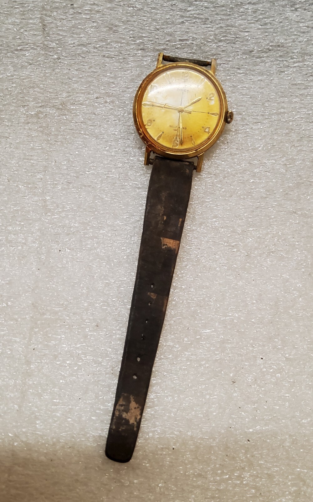 Mens Vintage Timex Self Wind Automatic US Time Corporation Watch Runs