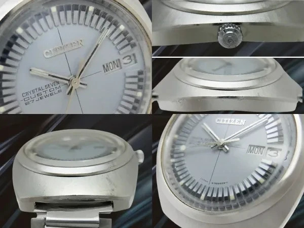 Citizen Crystal Seven Custom 27J Ref.4-521218-T Gray Dial Automatic 37.5mm Men’s