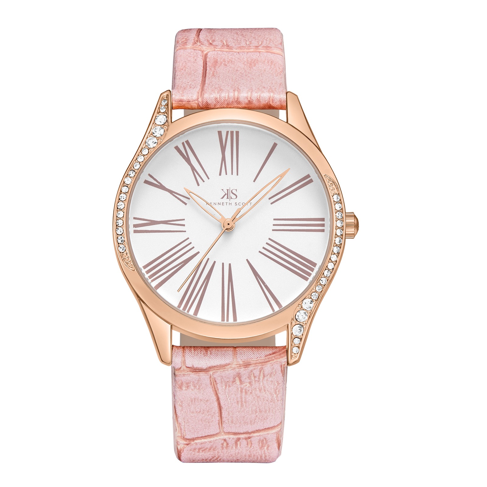 Kenneth Scott Women’s Analog Watch | White Dial, 36mm, 30 m (3 ATM)