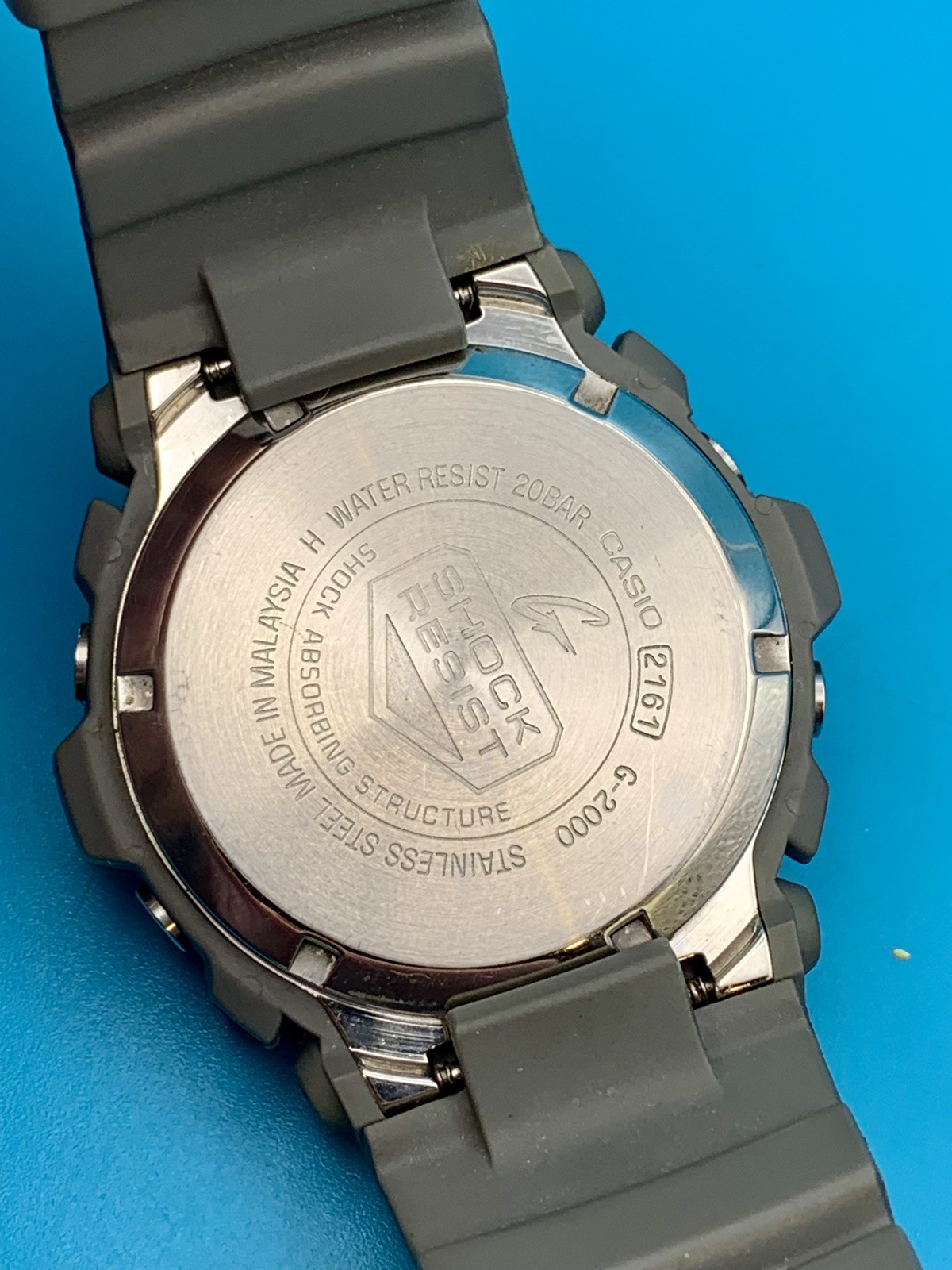 CASIO VINTAGE G-SHOCK G-2000SD-8M Screw-Back case 2001
