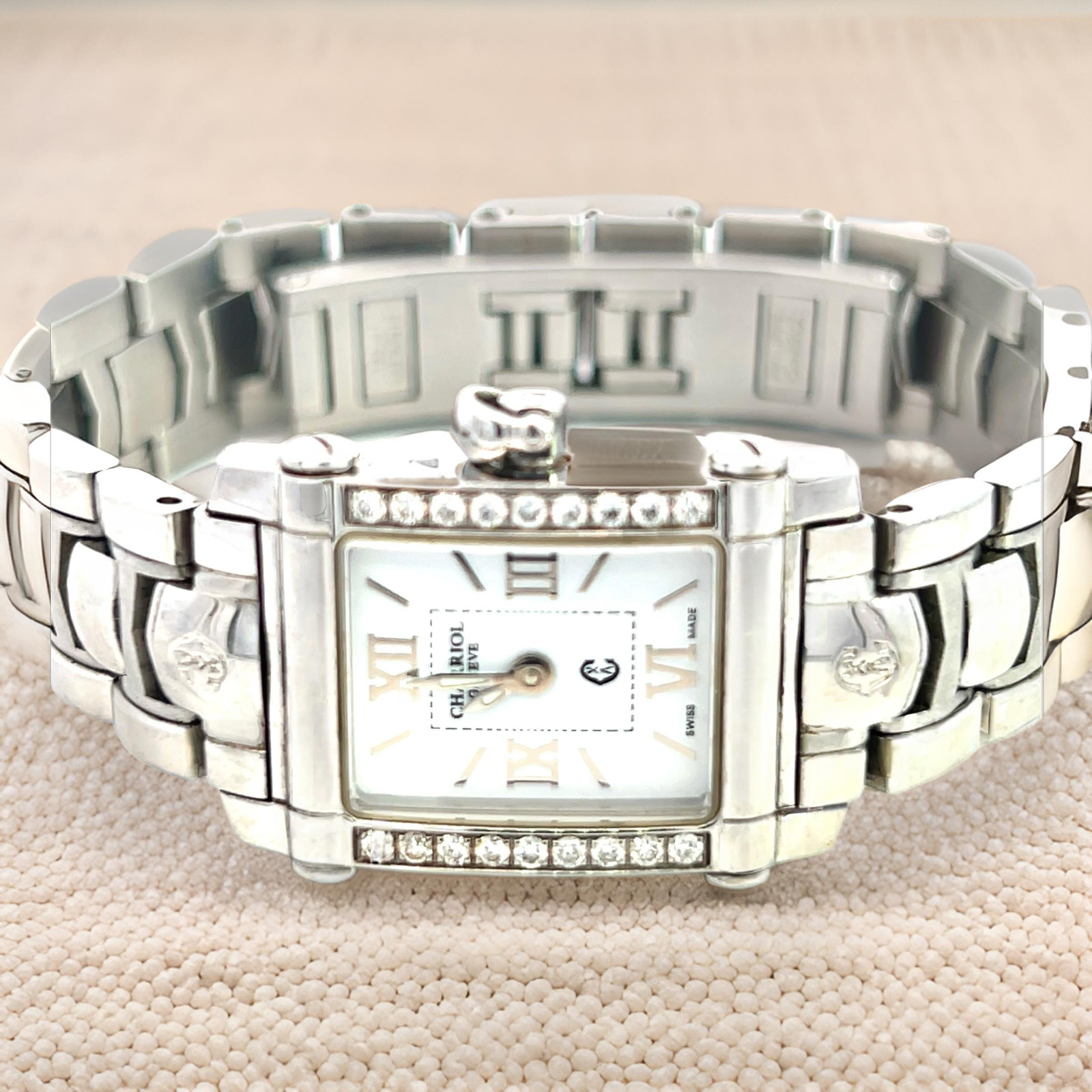 Philippe Charriol Diamond Ladies Wristwatch 6.5″ Stainless Steel 22.8 mm CH1