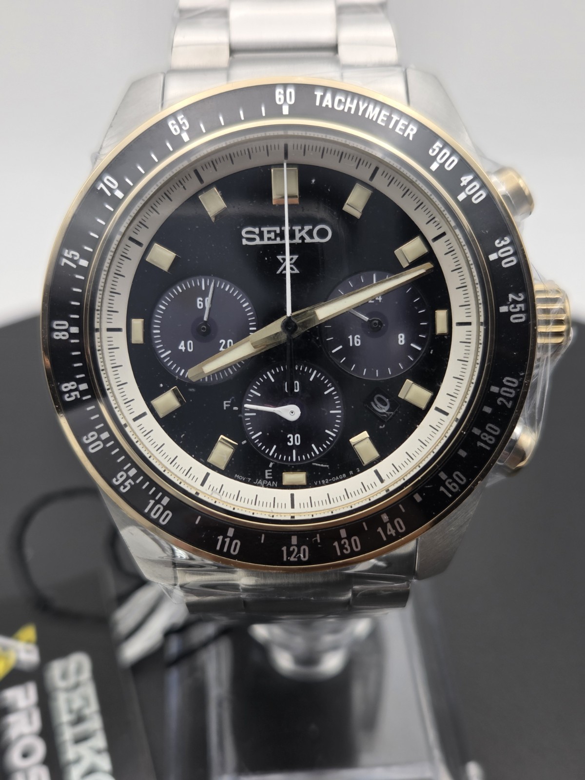 Seiko Prospex Speedtimer SSC941P1 Solar Chronograph Black Dial 100M Men’s Watch