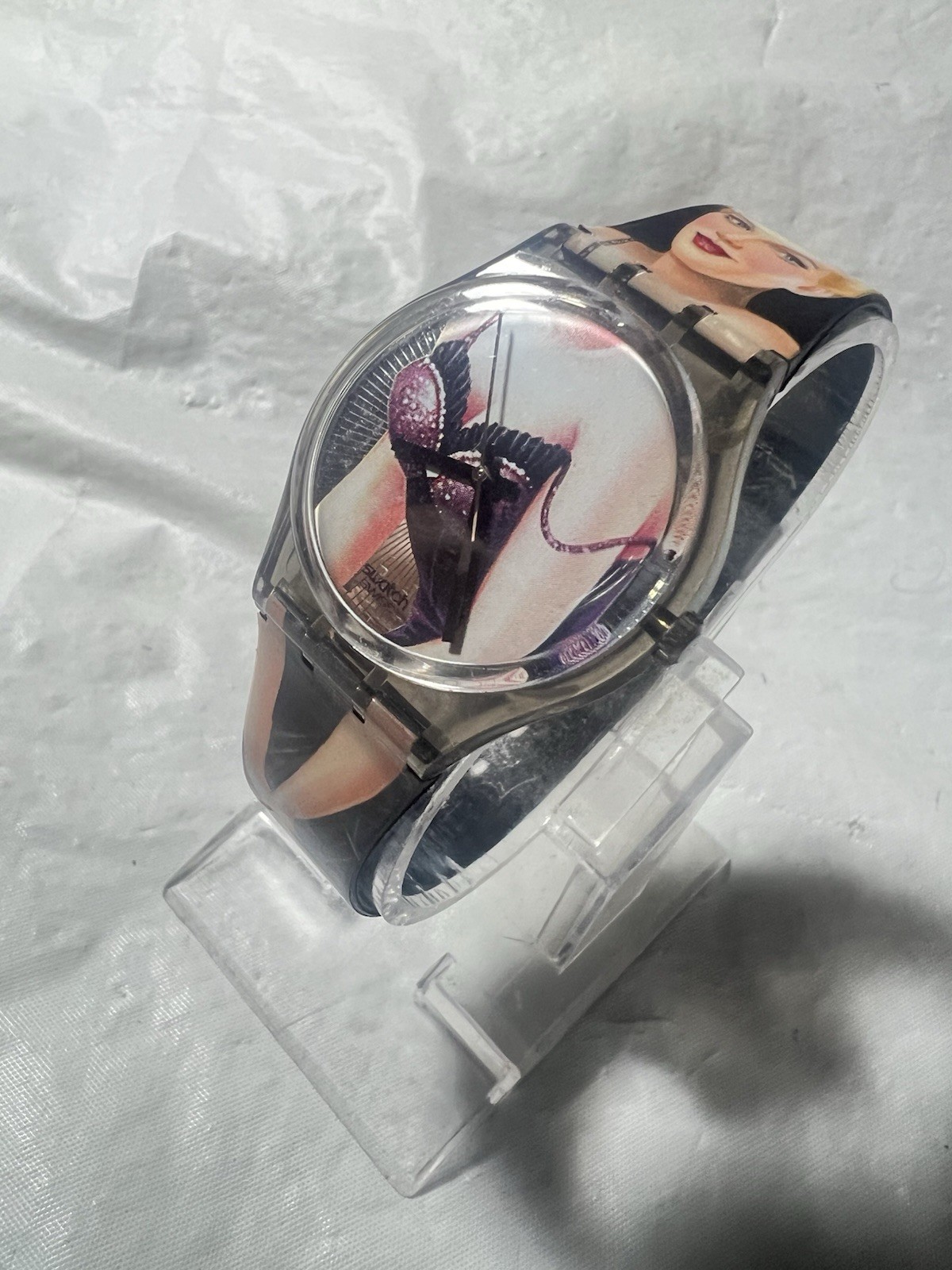 Swatch (LOLITA)GM128, graphic Strap Design,33mm Case,30M,AG1994,Clean