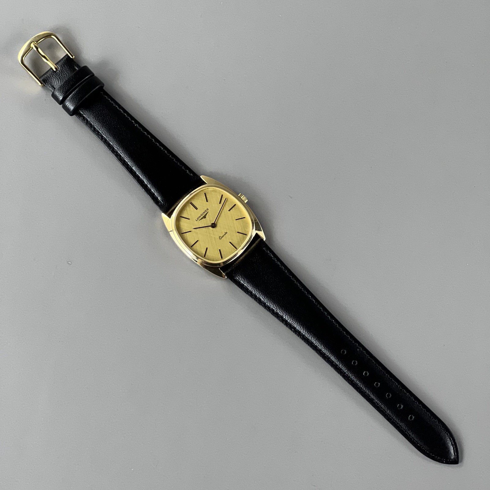 LONGINES Vintage Mans Watch Quartz 30mm Brand New Band 1158 Cal.L.717.2