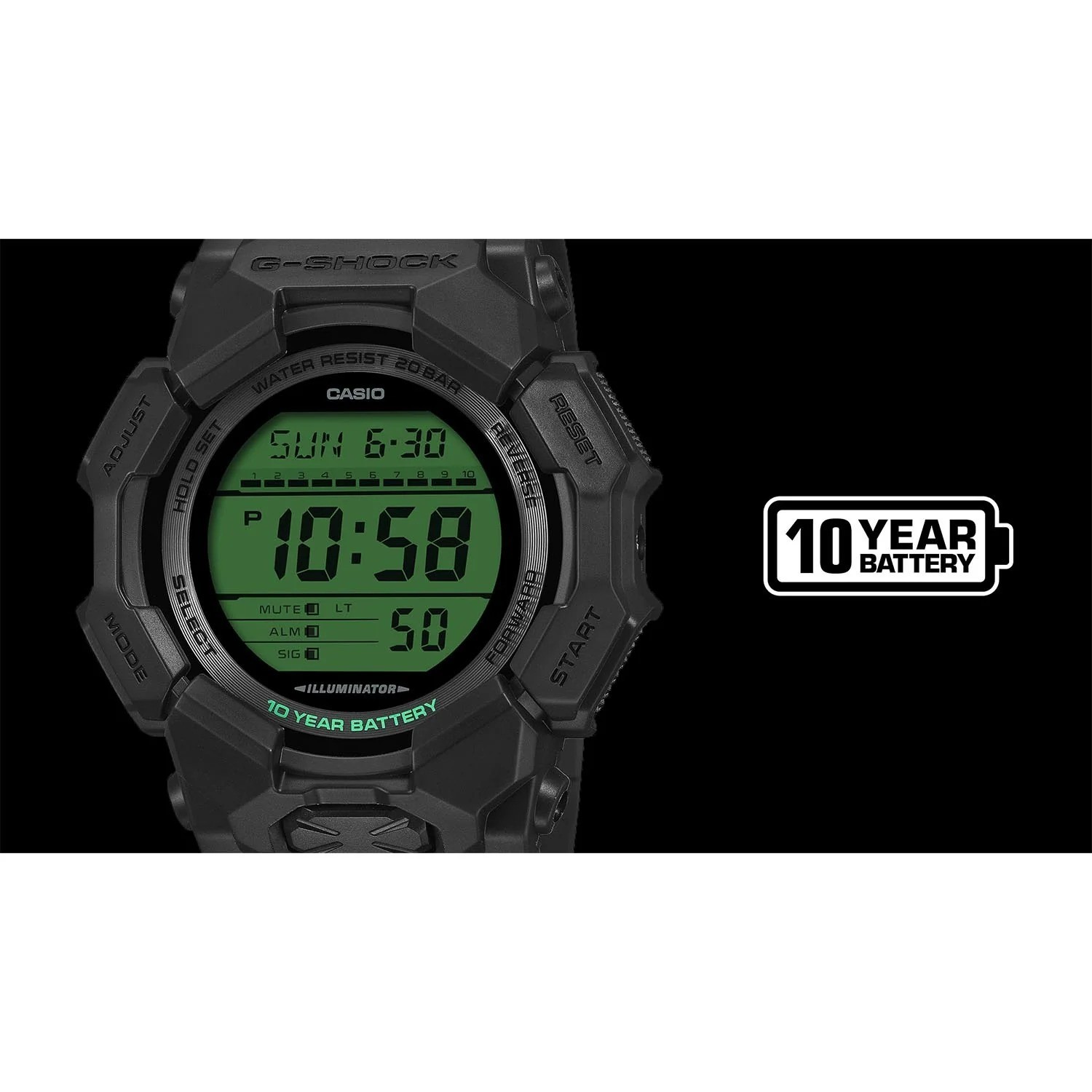 Casio G-SHOCK GD-010BEG-1JF Black & Electro Green 10 Year Battery JDM JAPAN NEW