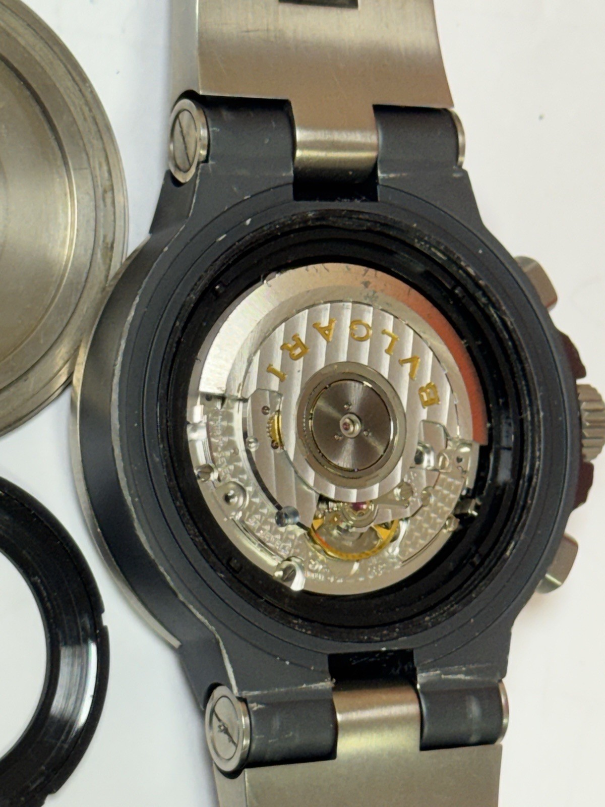Bvlgari Diagono Titanium TI 44 TA CH Chronograph Automatic Mens 44mm Swiss Made