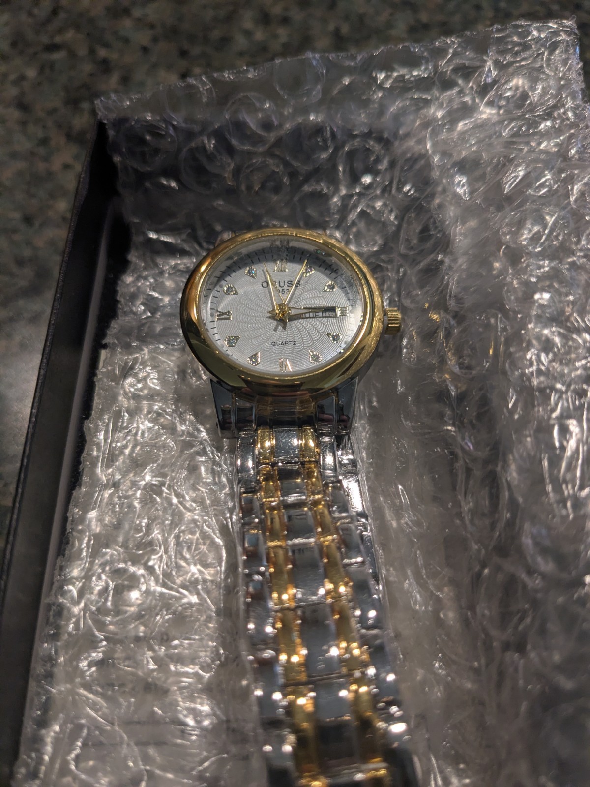 NEW Women’s Oruss 1853 Gold/Silver/White SS Water Resistant Watch