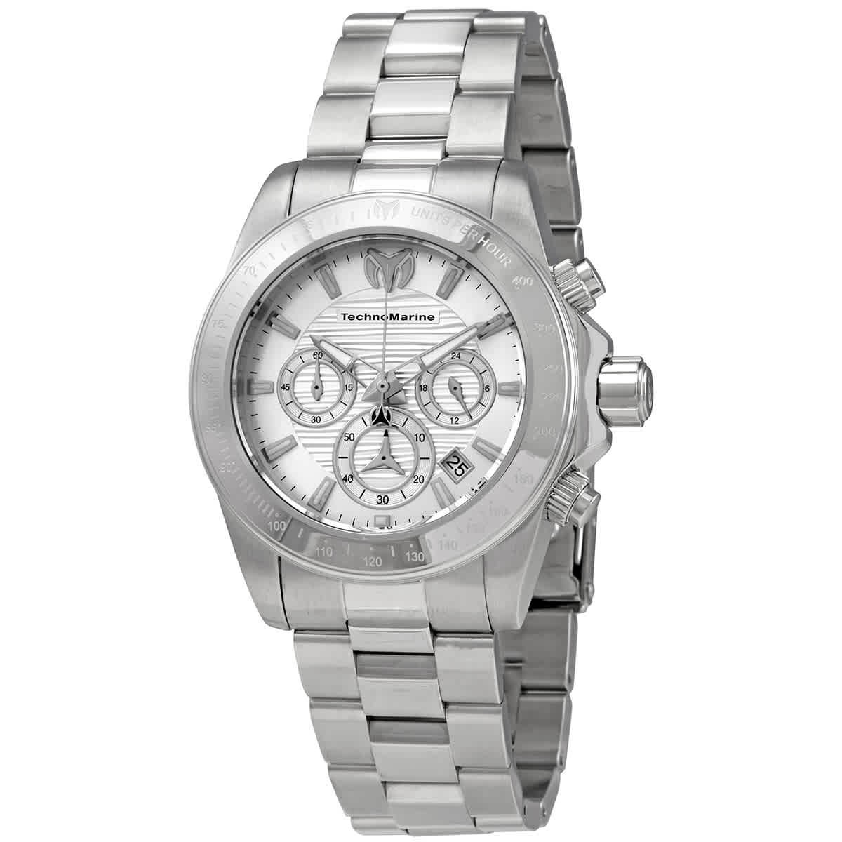 Technomarine Manta Ray Chronograph White Dial Men’s Watch TM-219000