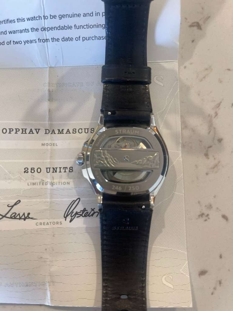 Straum Men’s Watch Damascus Stainless Steel Limited Edition (250)