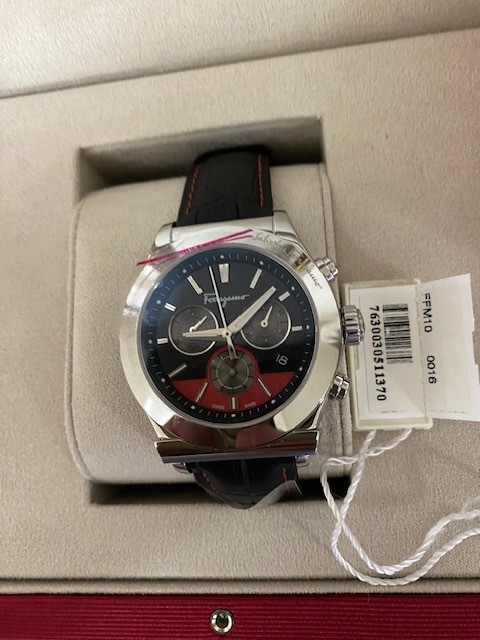 [B1Y] Salvatore Ferragamo Men’s 1898 Swiss Quartz Leather Watch FFM100016 [z9s]