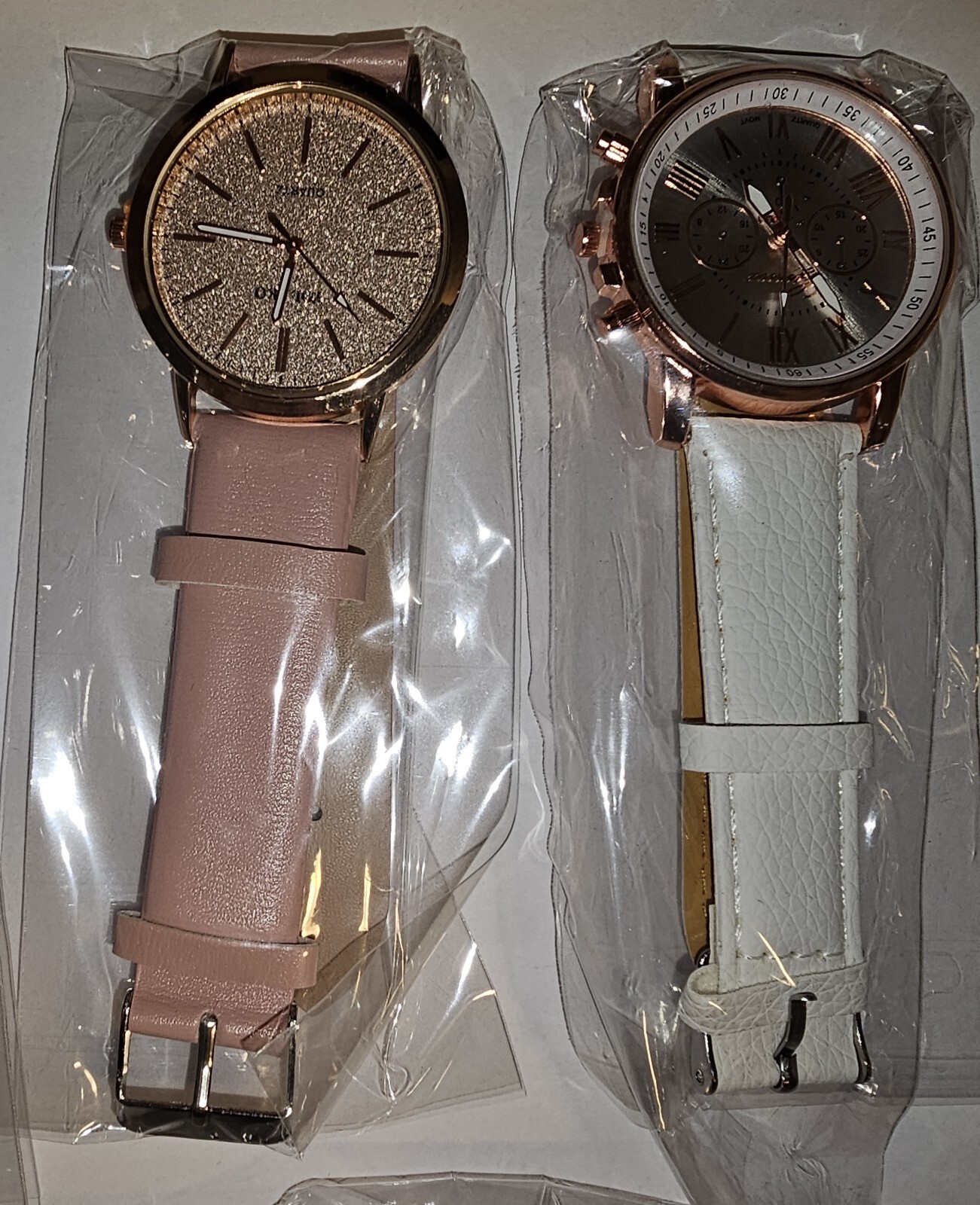 Lot of 5 Womens Watches Red Green White Black Tan(Beige?) Square Round #1