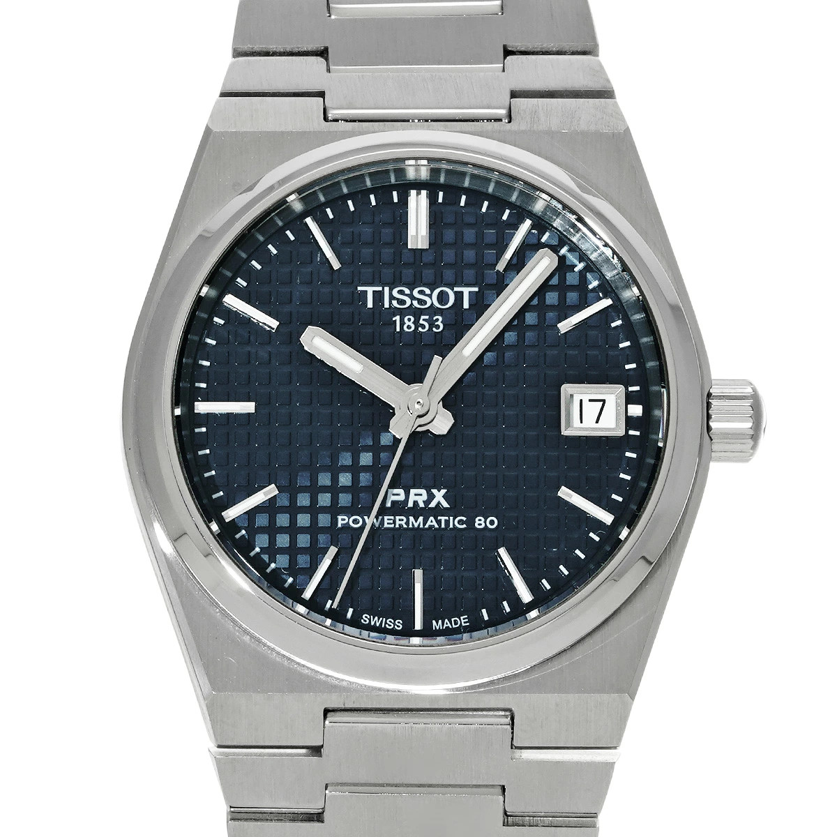 TISSOT Prx Powermatic 80 T137.207.11.041.00 Blue Men’s Used Watch #71015