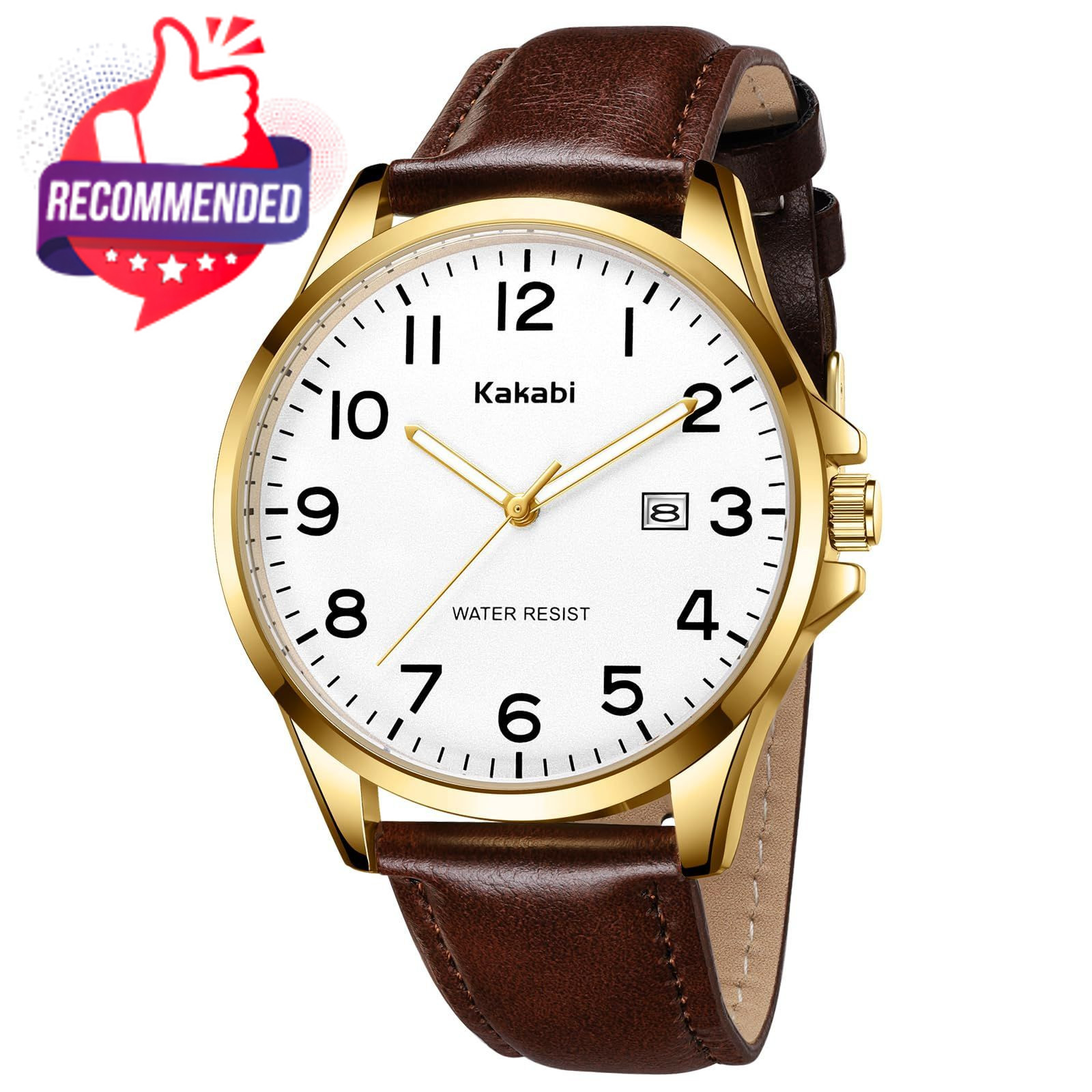 Watch For Men, Fashion Minimalist Wrist Watch Waterproof Quartz Analog Date With