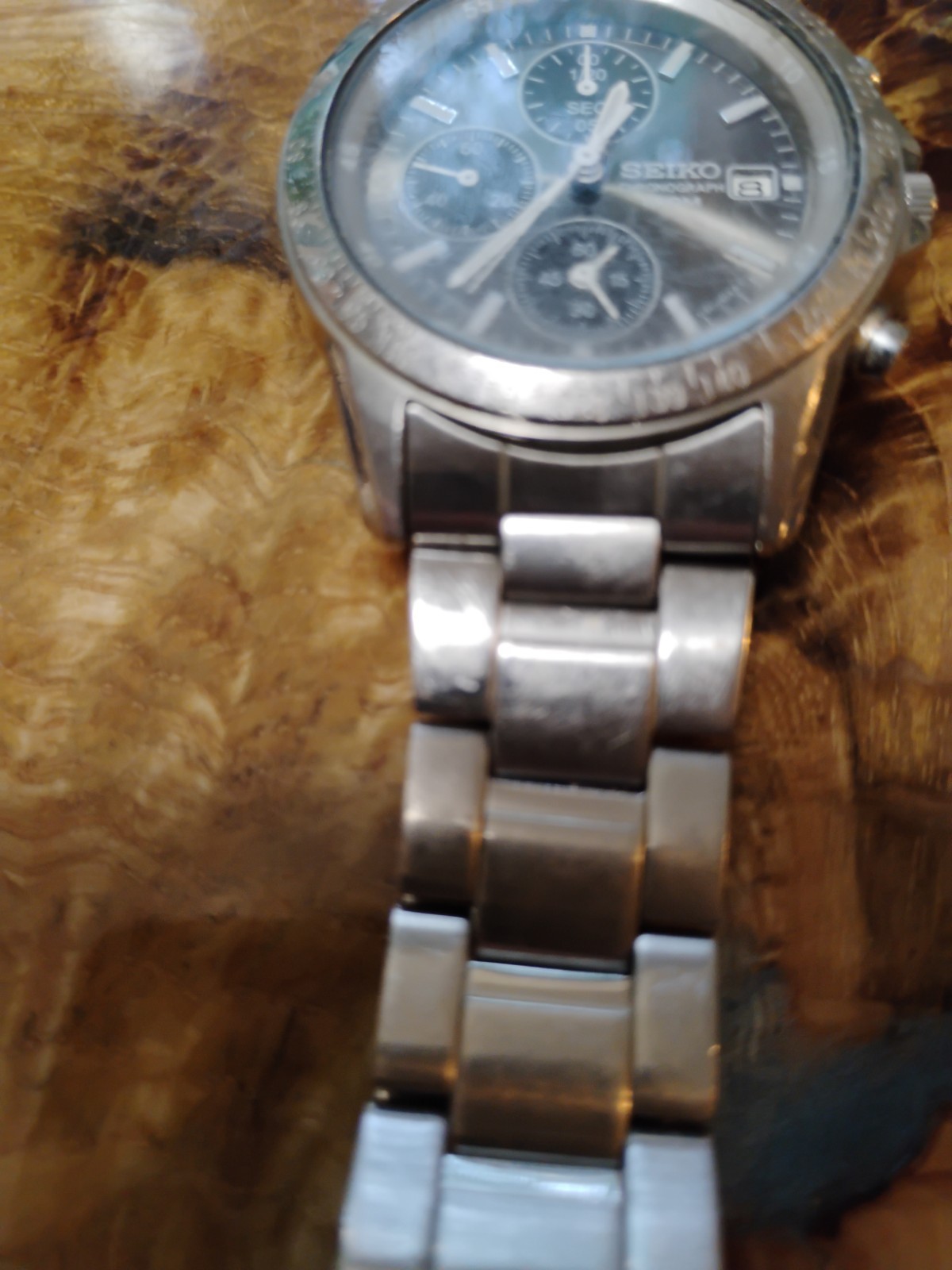 Seiko Men’s Chronograph 7T92-0DW0 Quartz Stainless Steel Watch