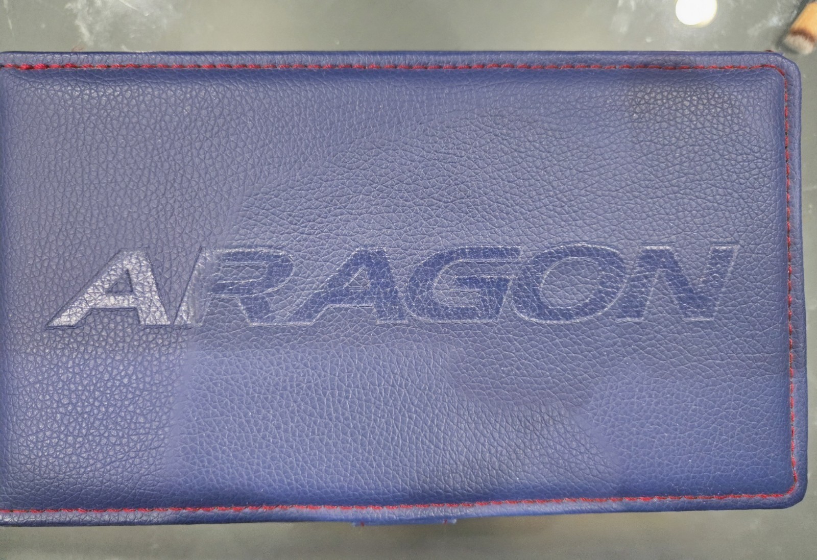 ARAGON Anviator Men’s Quartz 43mm Dragon Dial 100m Black Leather Strap Box