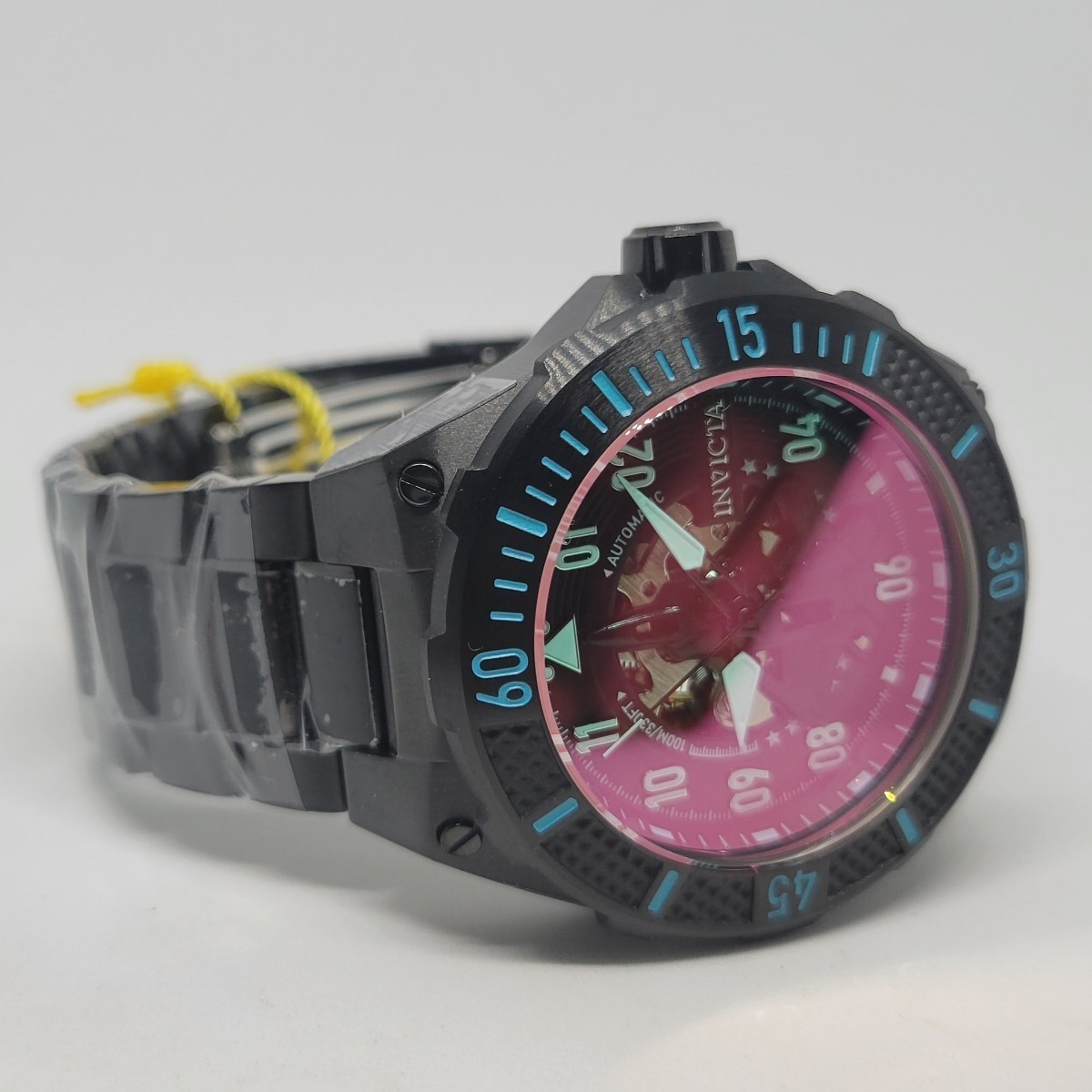 Invicta Aviator Radar 50mm Automatic Watch 39918 Gunmetal 215mm / 8.46″