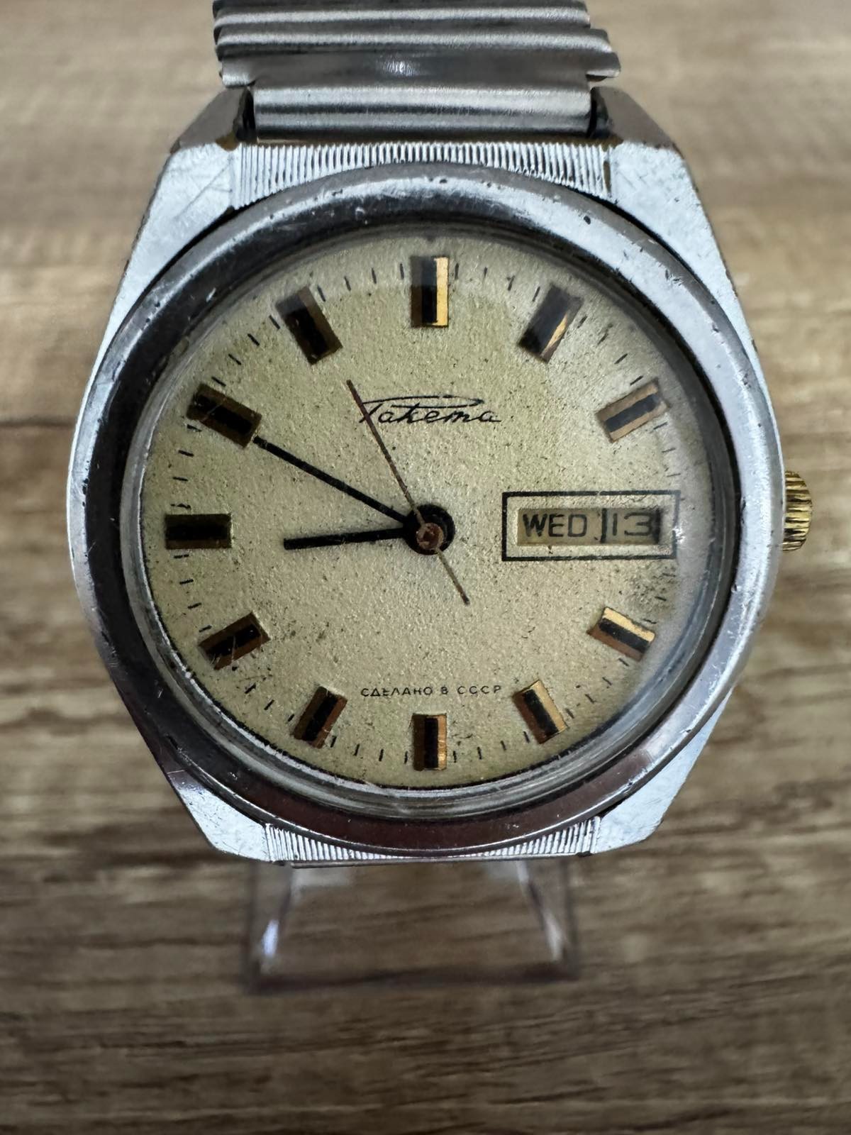 Vintage Soviet Raketa Double Calendar Men’s Watch USSR 2628.H – Running