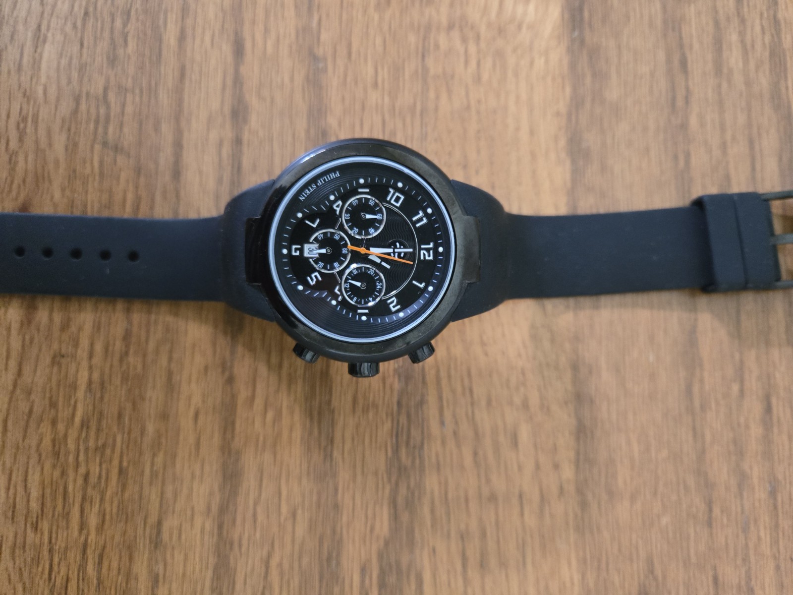 Philip Stein Teslar Signature Chronograph watch in all black