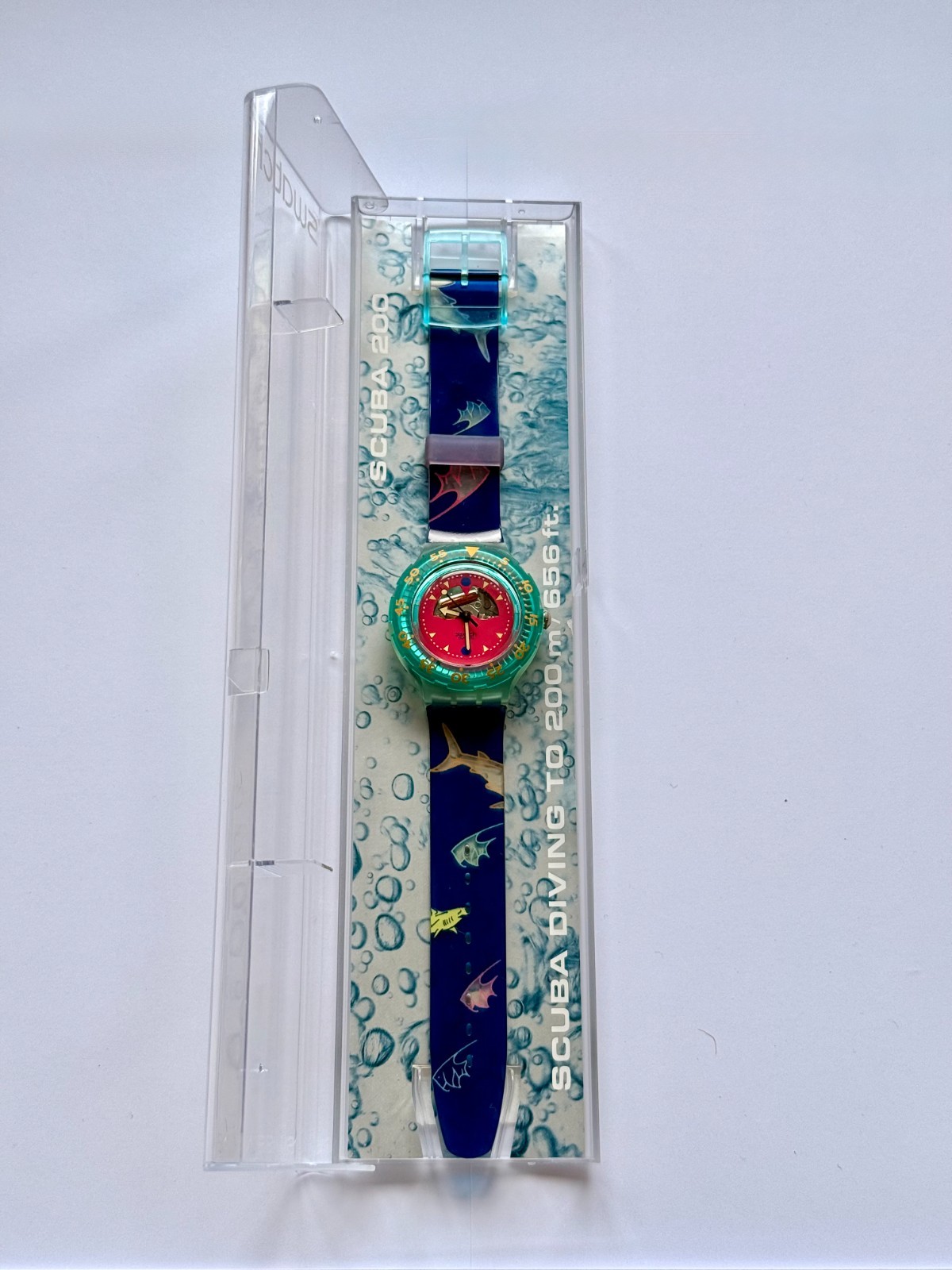 Swatch Scuba 200 Happy Fish SDN101 (1991) – Original Vintage New Battery