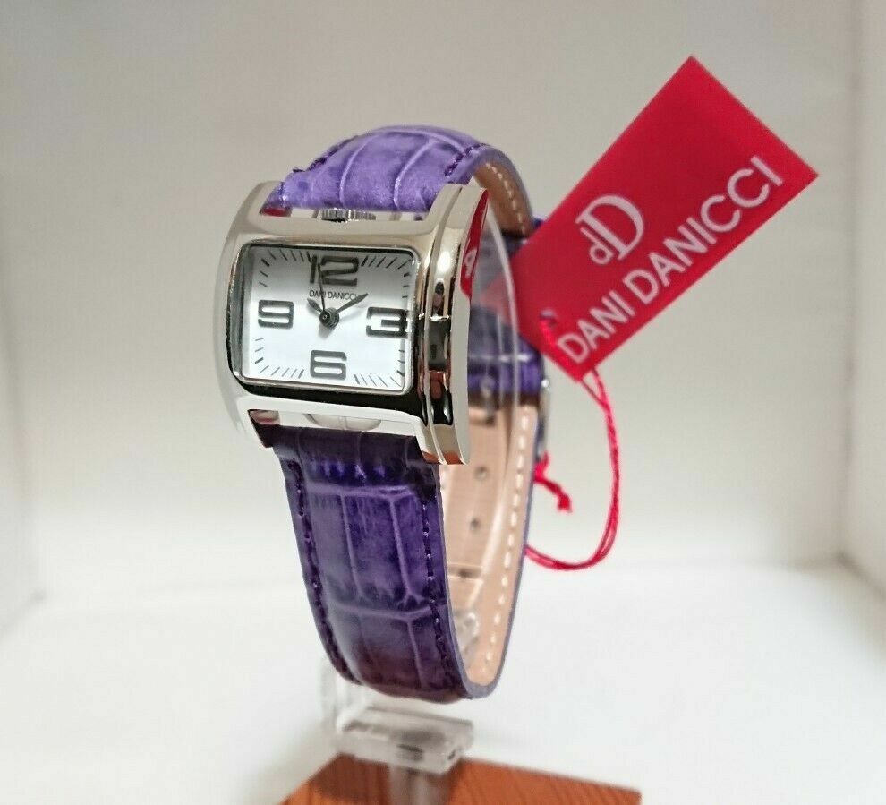 Watch for woman stainless steel case Dani Danicci leather strap for womens