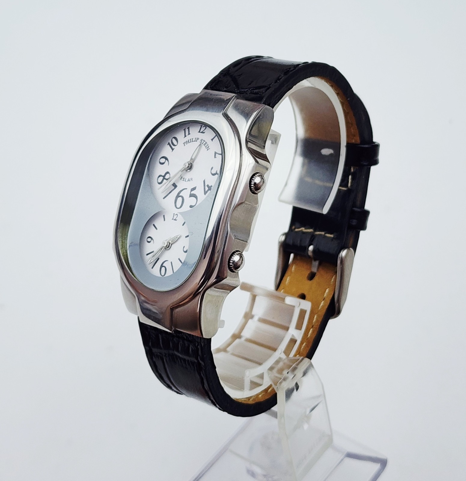 Men’s TRAVELER Watch PHILIP STEIN “Teslar”. Dual Time