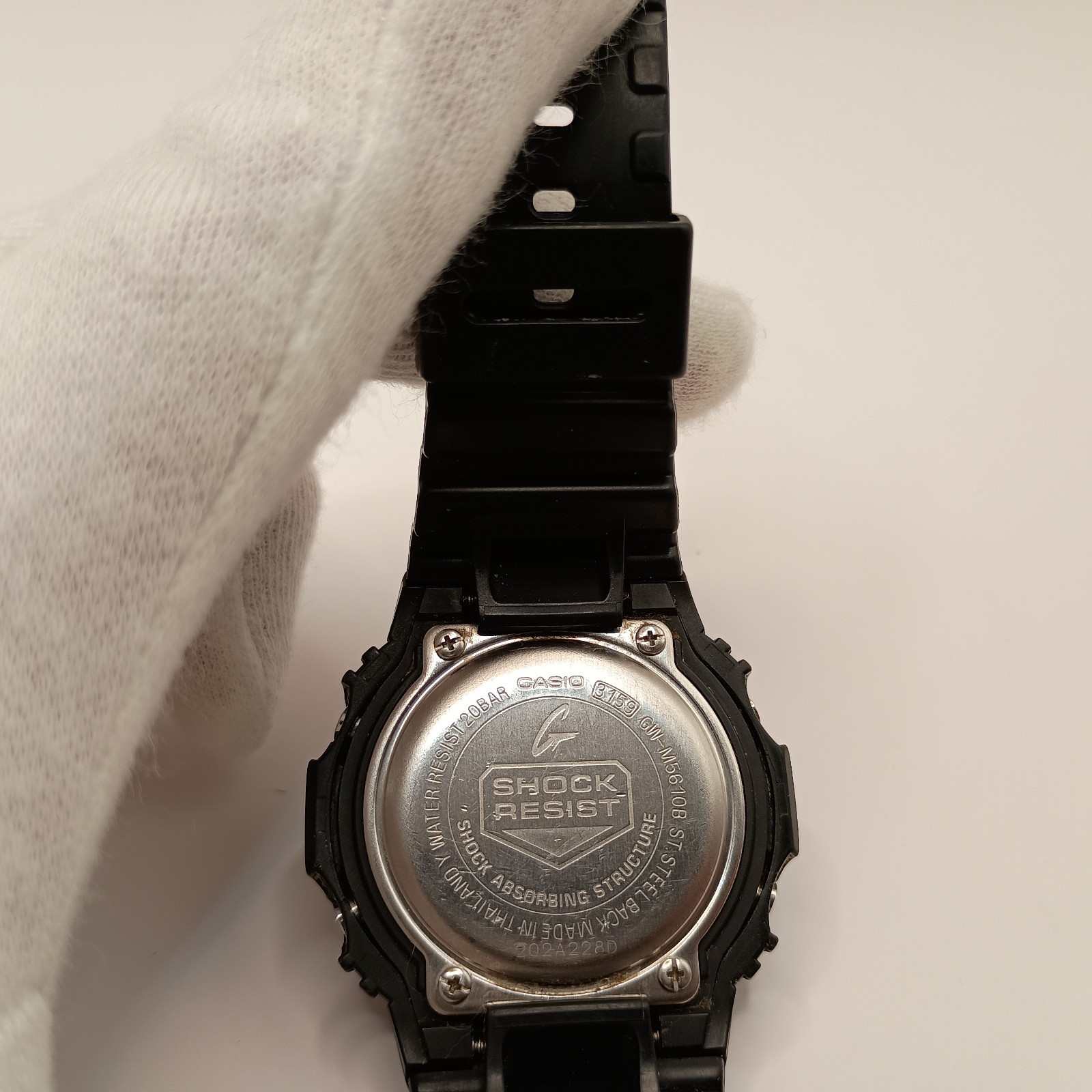 G-SHOCK GW-M5610B-1JF Tough Solar Radio-Controlled Black/Green Pre-owned Japan
