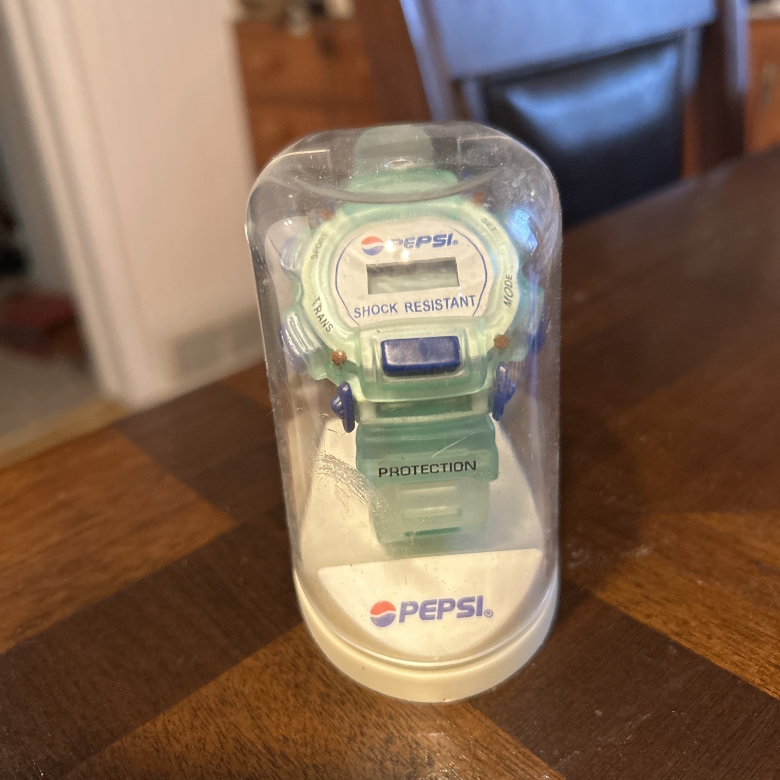 Pepsi Vintage Shock Resistant Digital Wrist Watch Green Band NIP