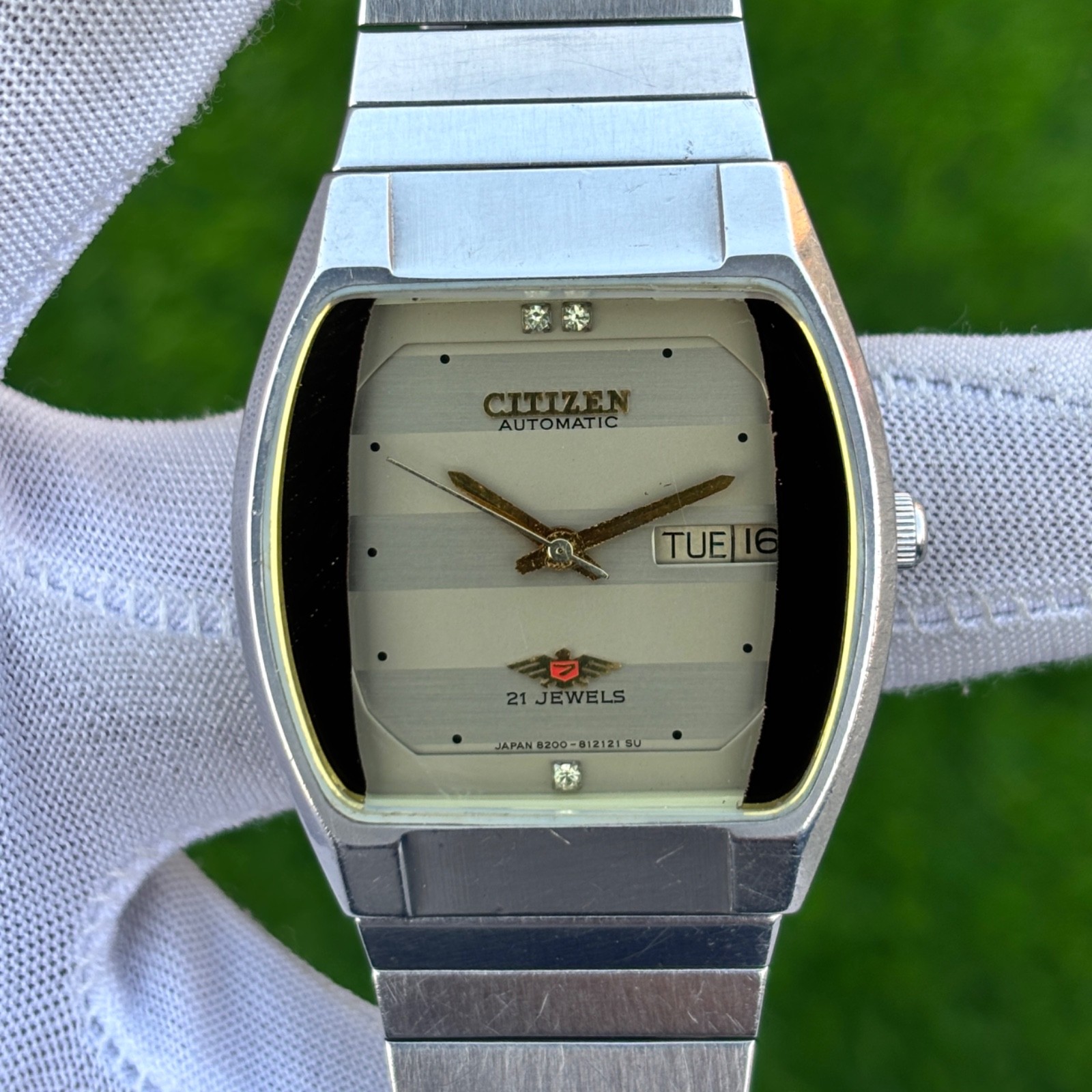 Vintage Citizen Dress Formal 7 Eagle Automatic Japan Made Men’s Watch 4-823460