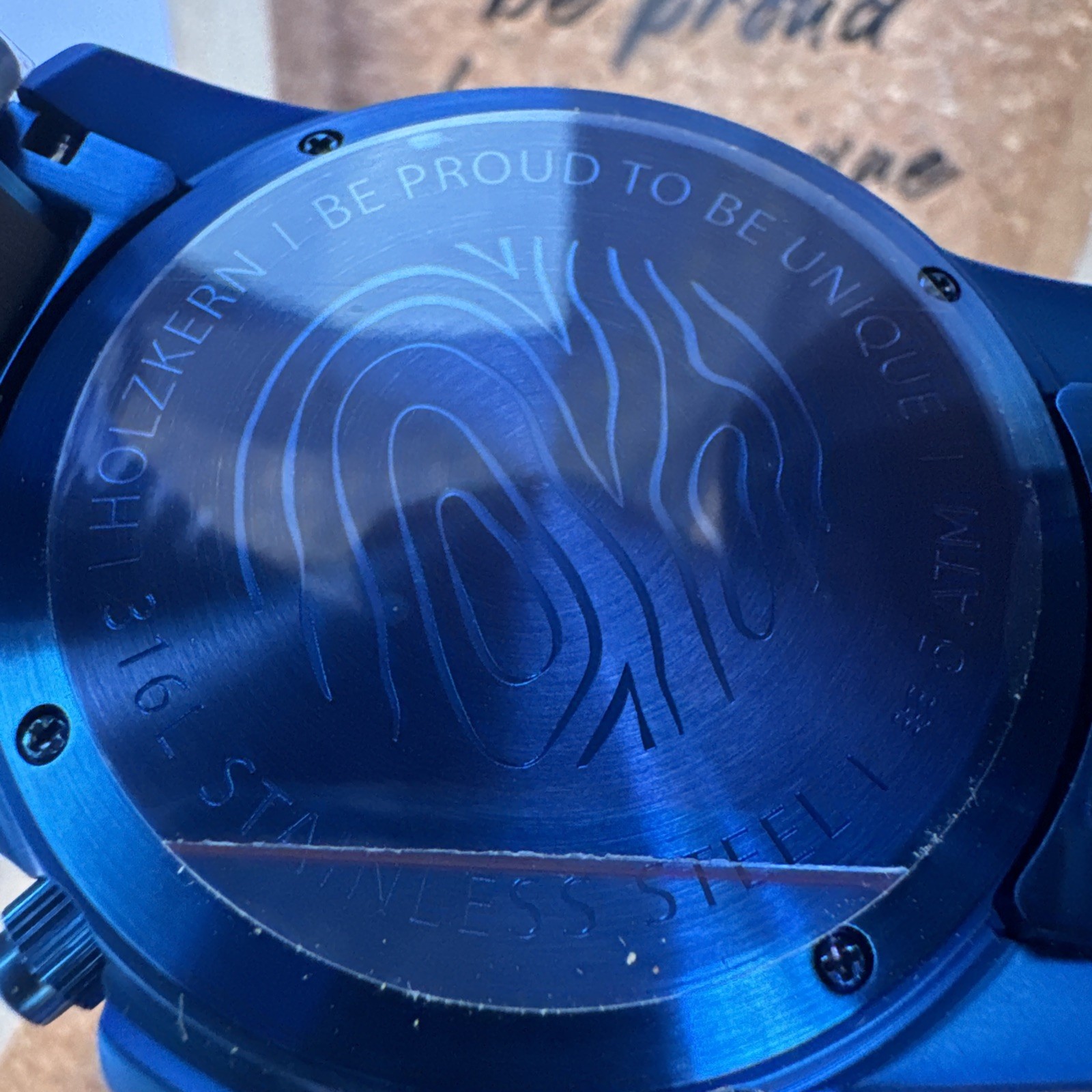 Holzkern Priamus Maple/marble Chronograph Watch 44mm