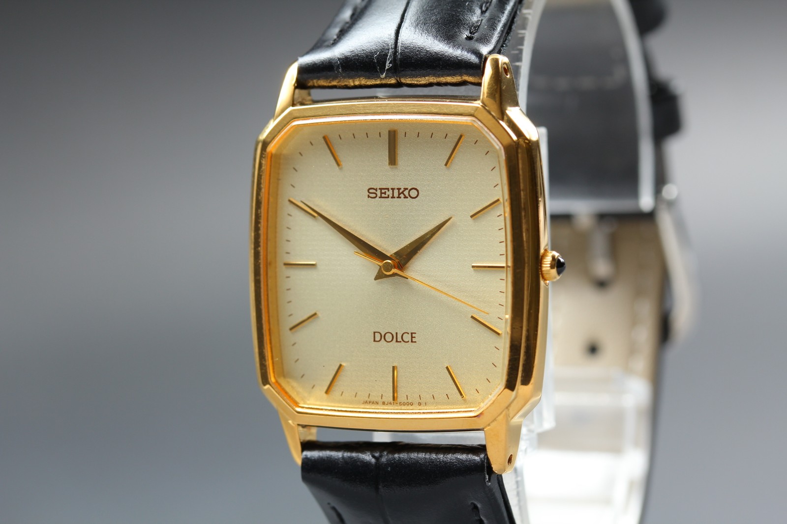 [Near MINT] SEIKO Dolce 8J41-5000 27mm Gold Dial Quartz Men’s Watch from JAPAN