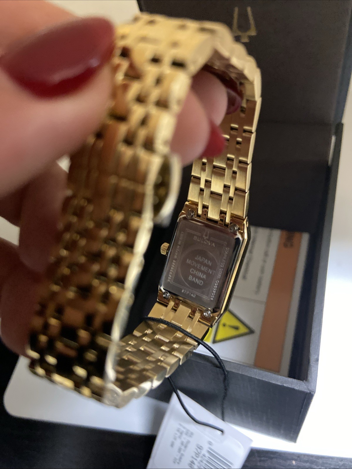 Bulova 97P140 20.5mm Gold Stainless Steel Women’s Wristwatch